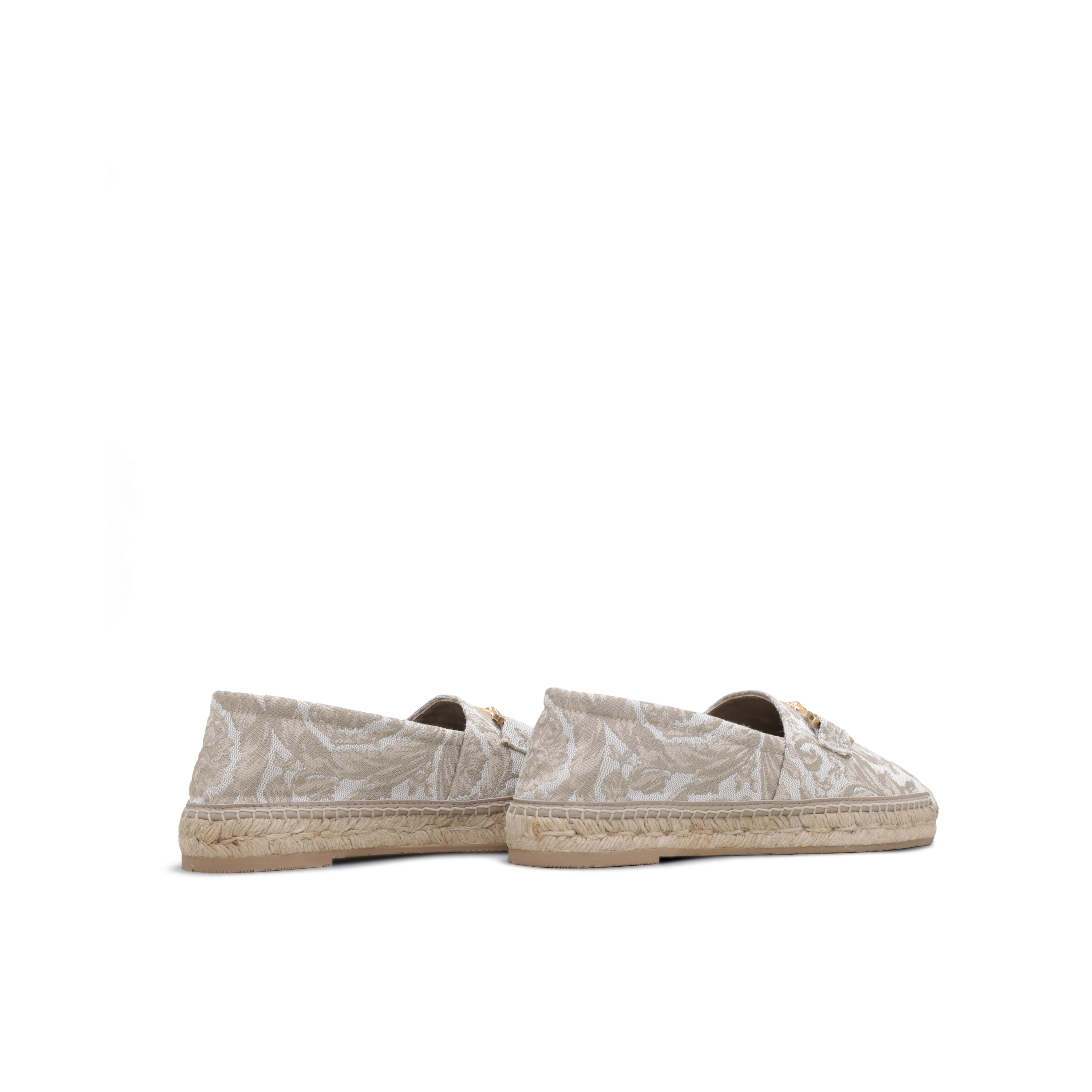 Espadrille Beige Versace Athena Barocco