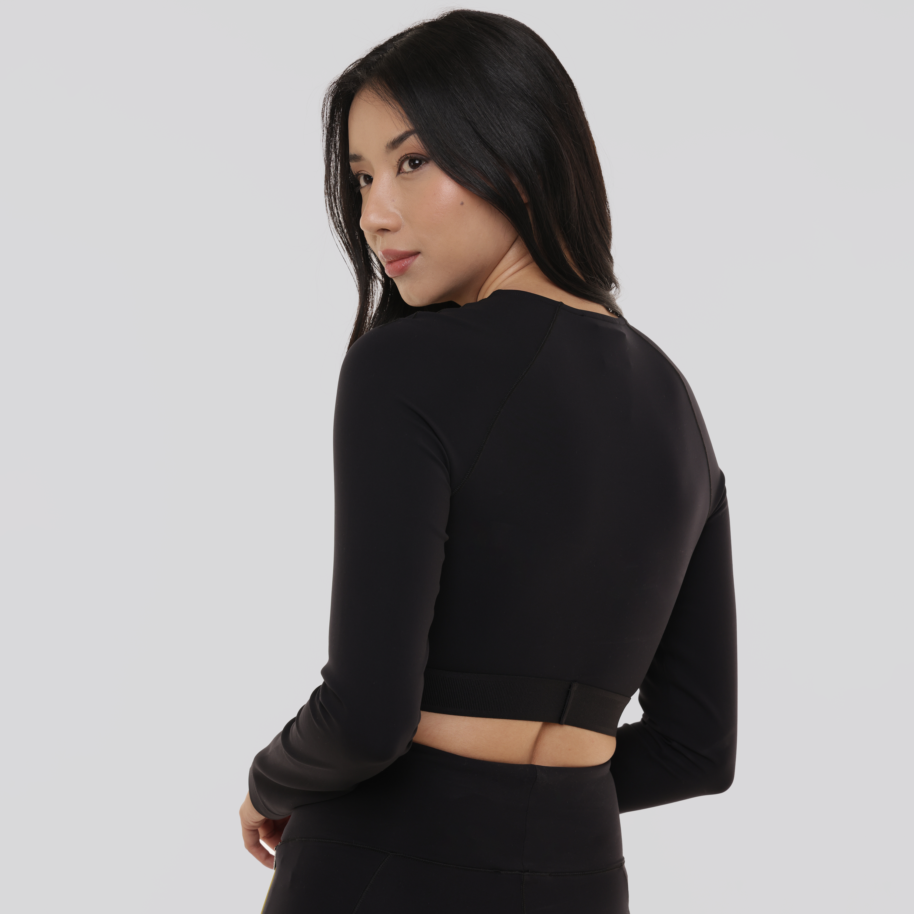 Top Negro Versace Logo Band