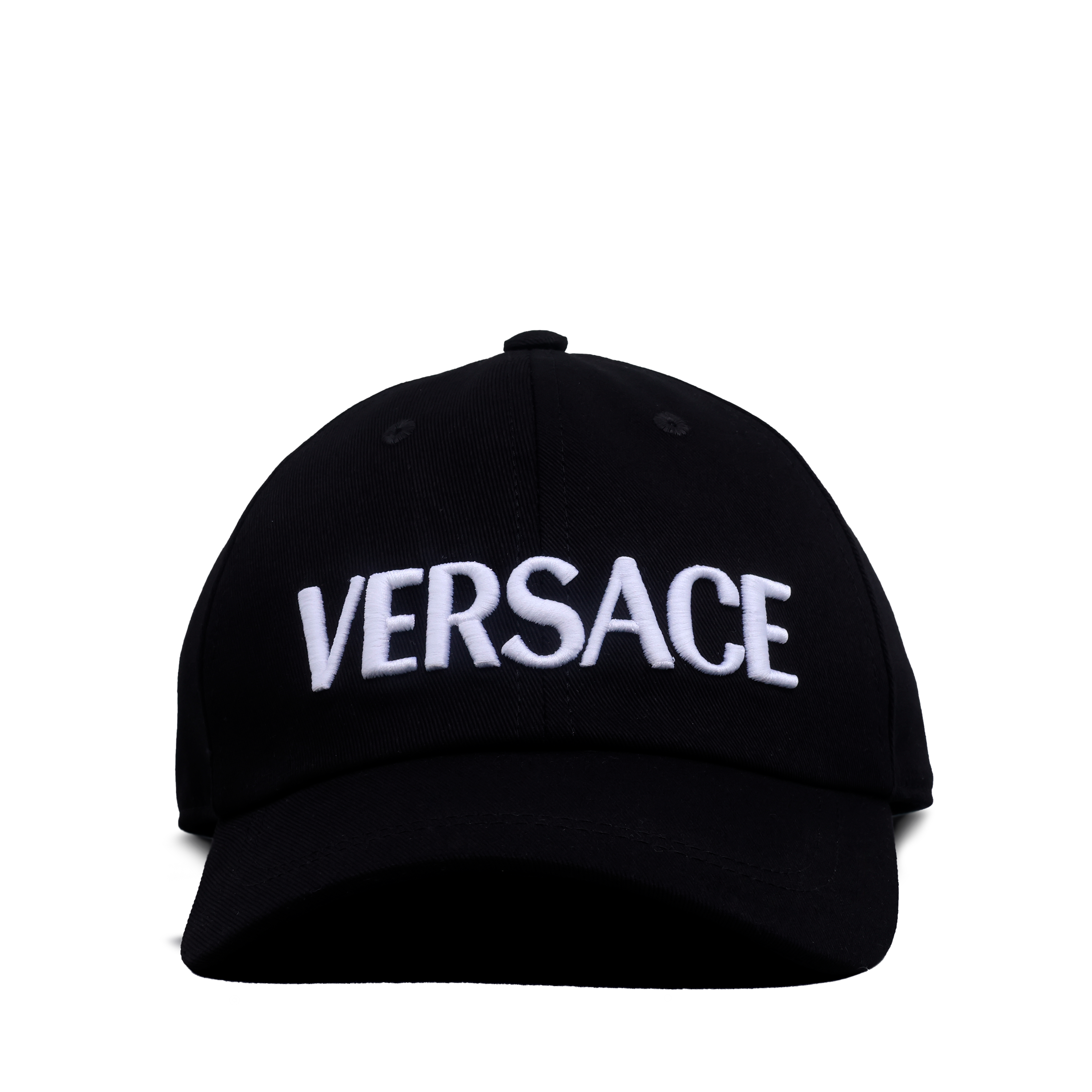 Gorra Negra Versace Logo