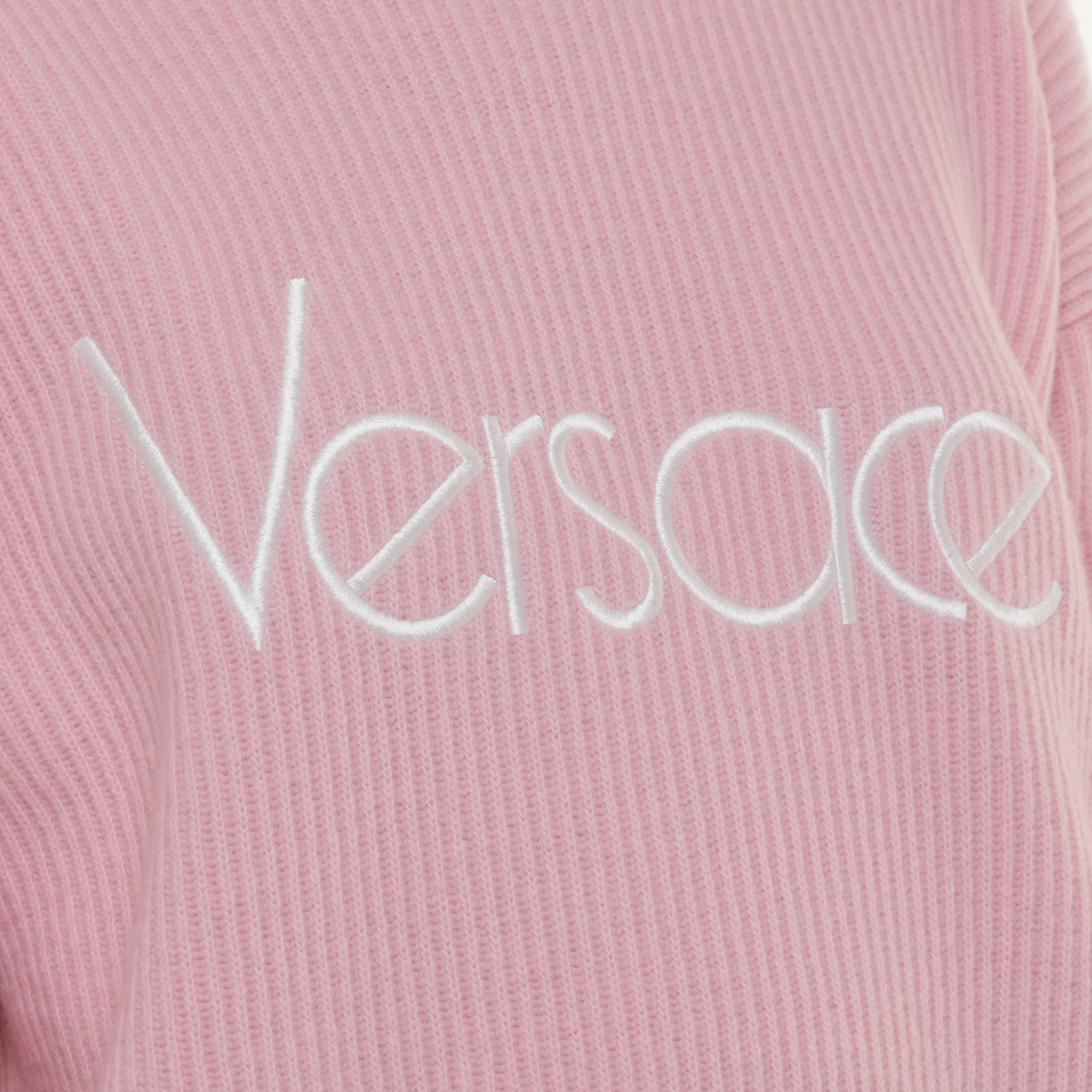 Buzo Rosado Versace Logo