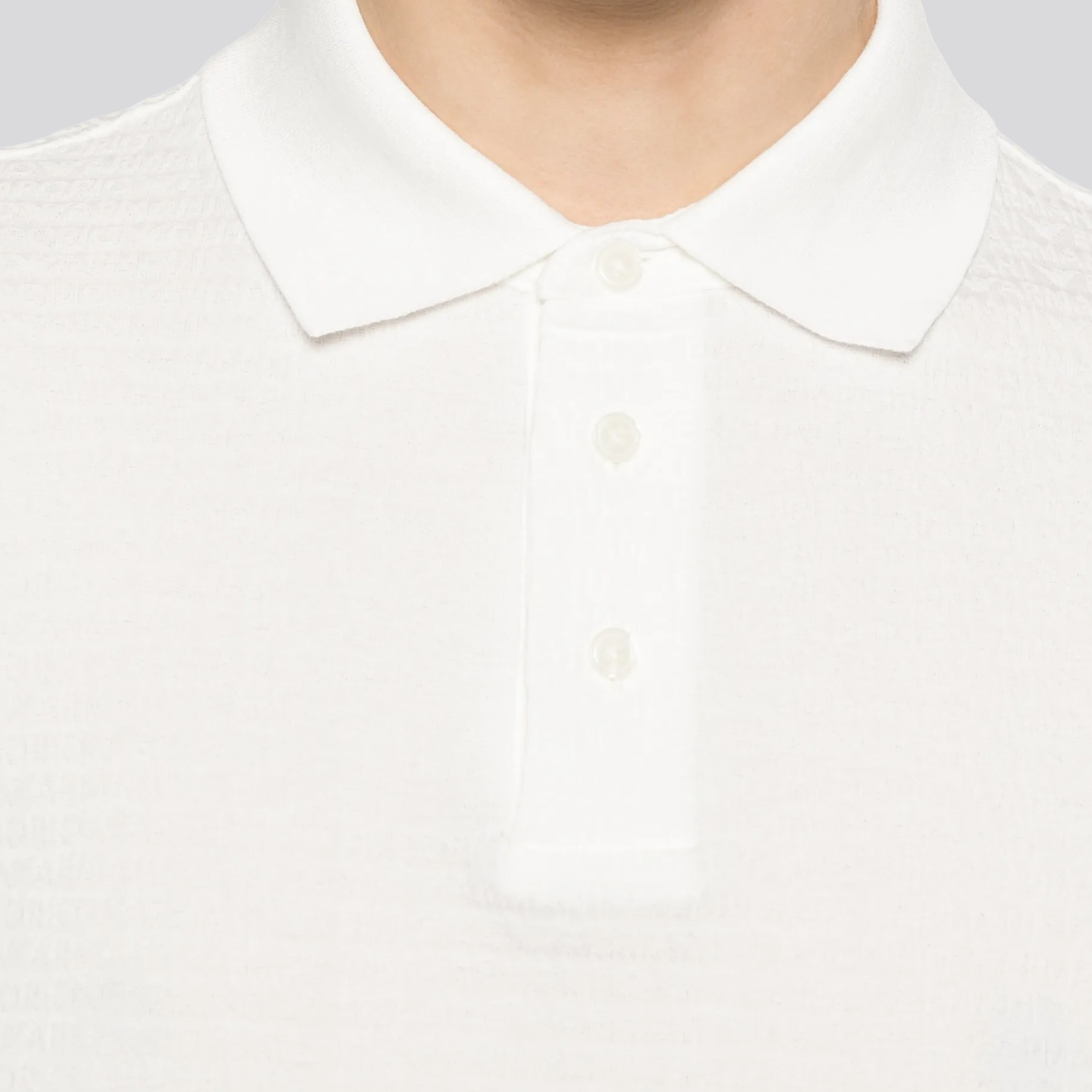 Camiseta Tipo Polo Blanco Armani Over Logo