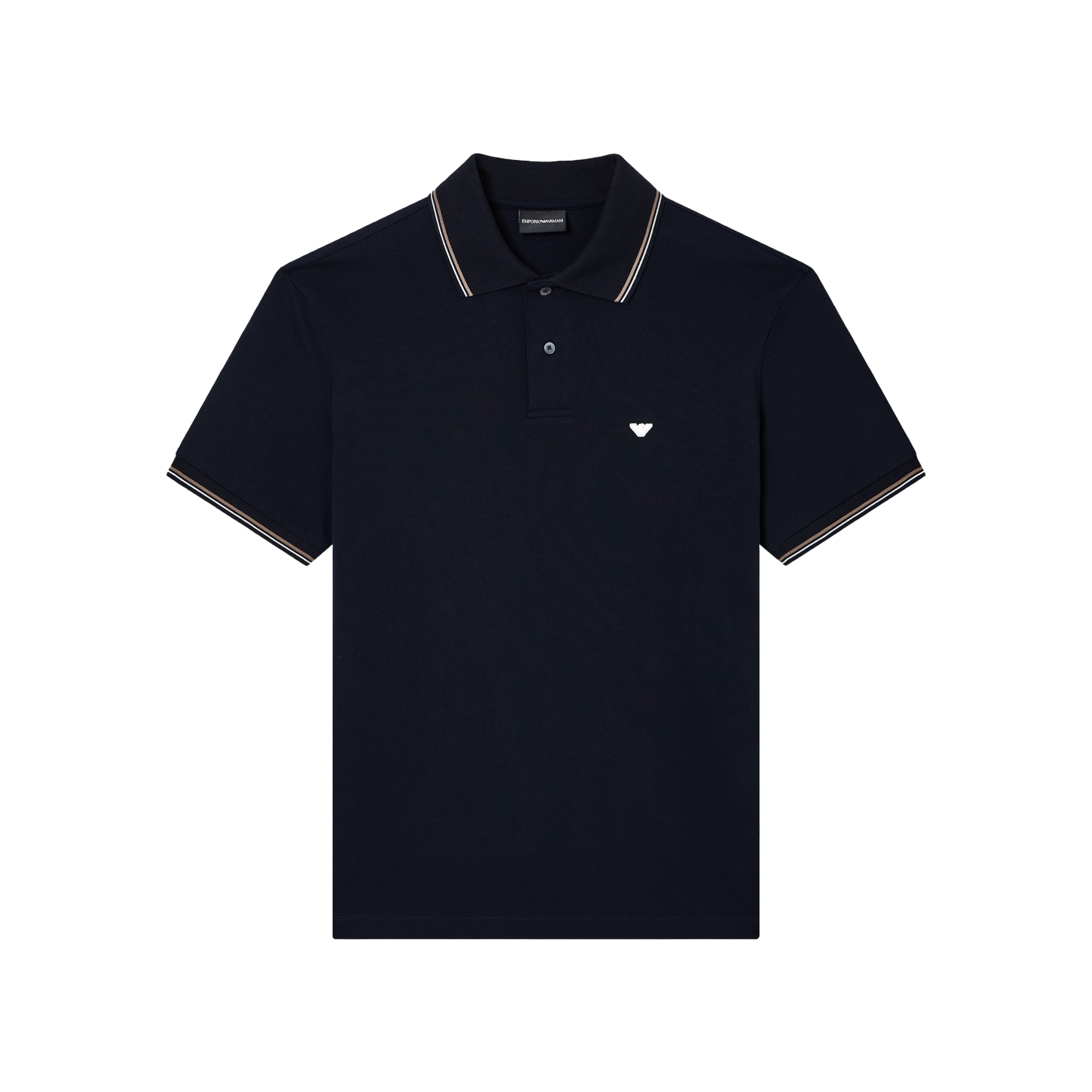 Camiseta Tipo Polo Azul Emporio Armani Eagle