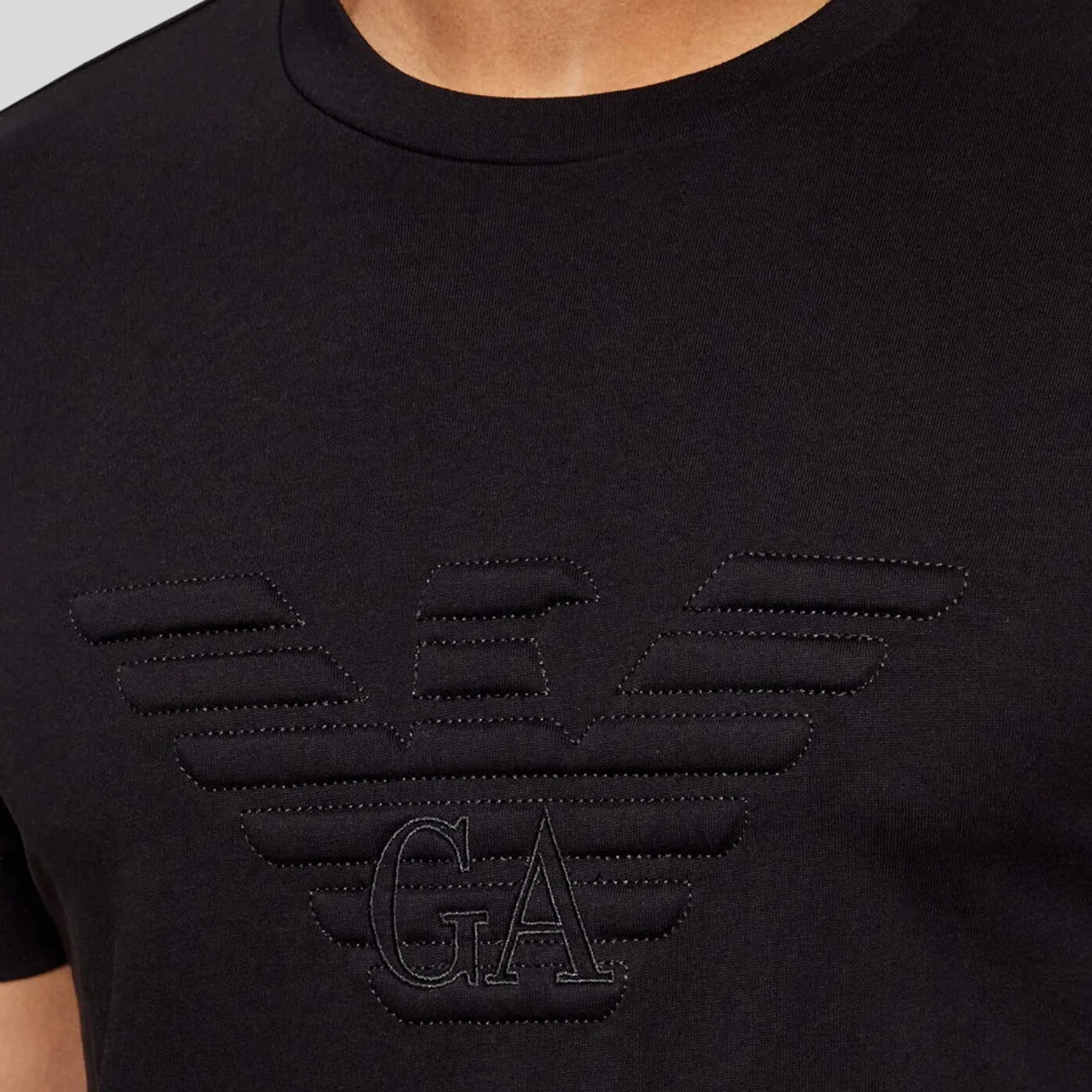 Camiseta Negra Emporio Armani Big Eagle