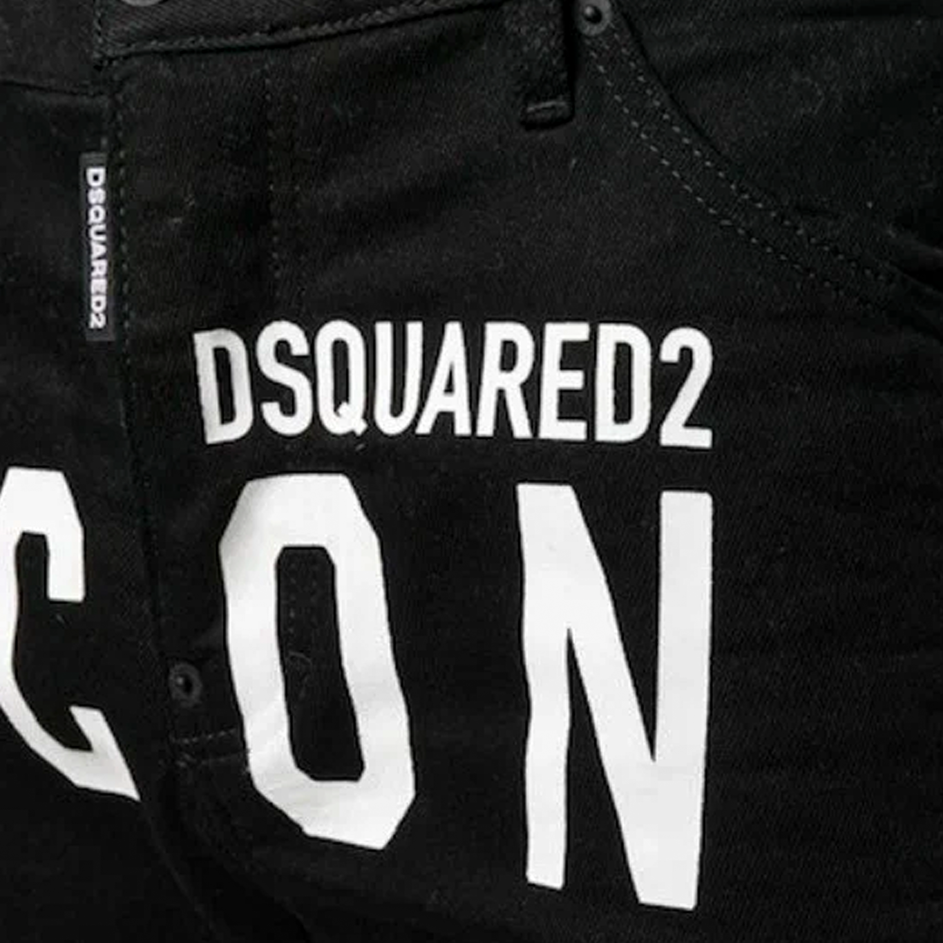 Bermuda Negra Dsquared2 Icon Side