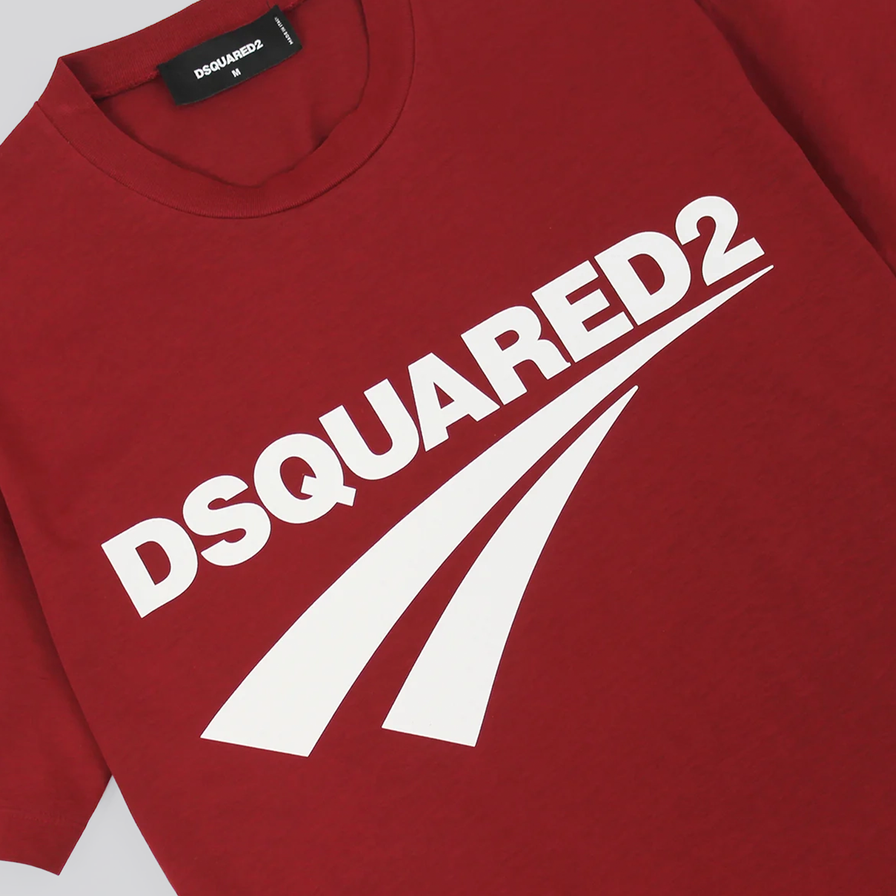 Camiseta Roja Dsquared2 Logo Cigarette