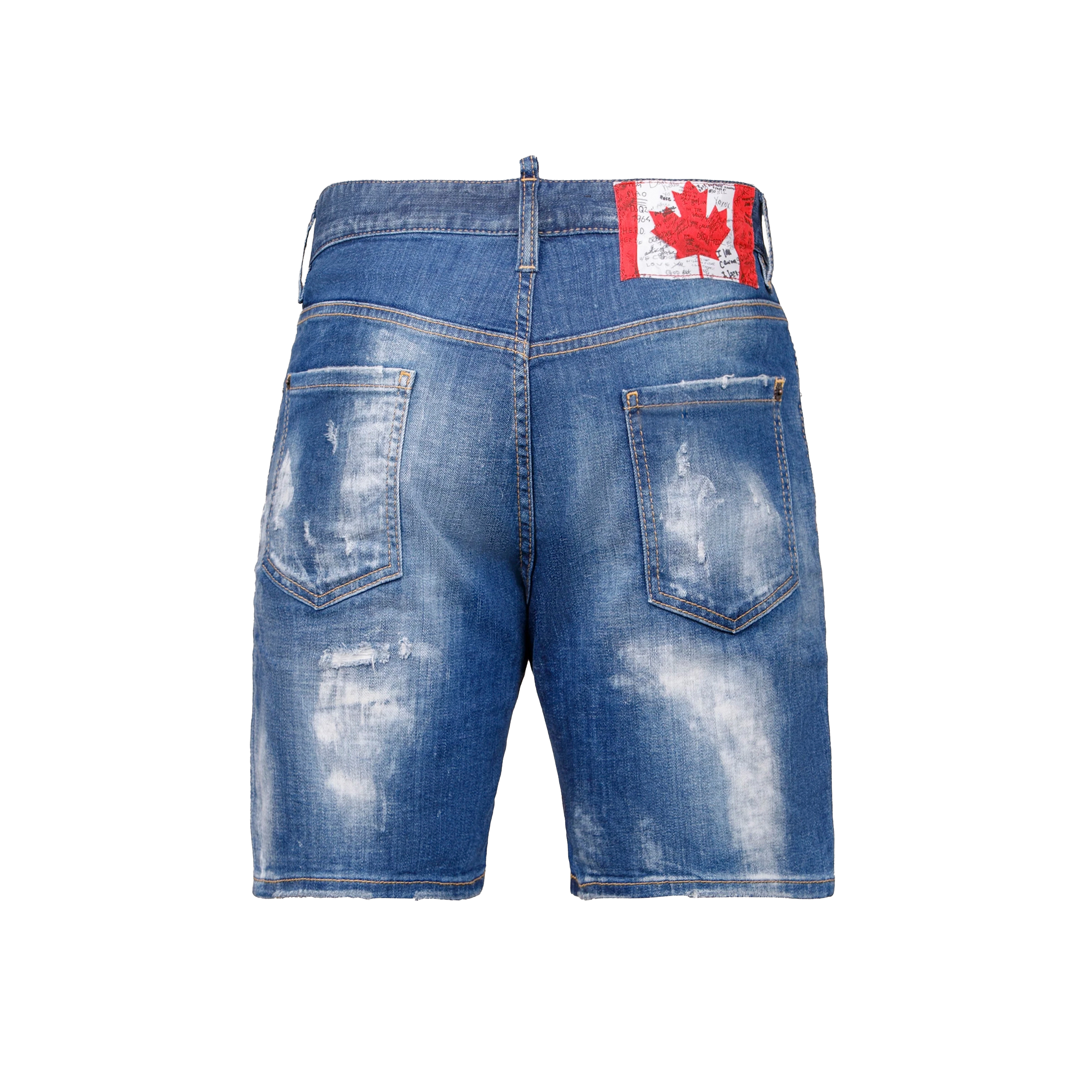 Bermuda Denim Dsquared2 Lavado Oscuro Nublado