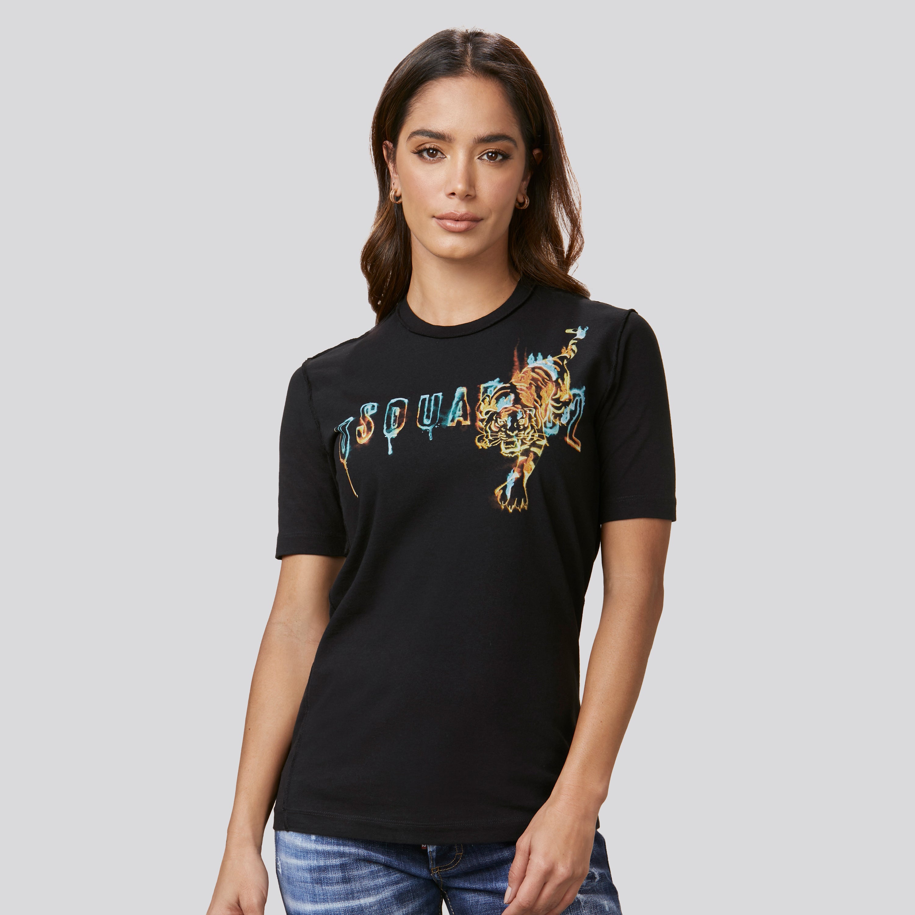 Camiseta Negra Dsquared2 Tiger W