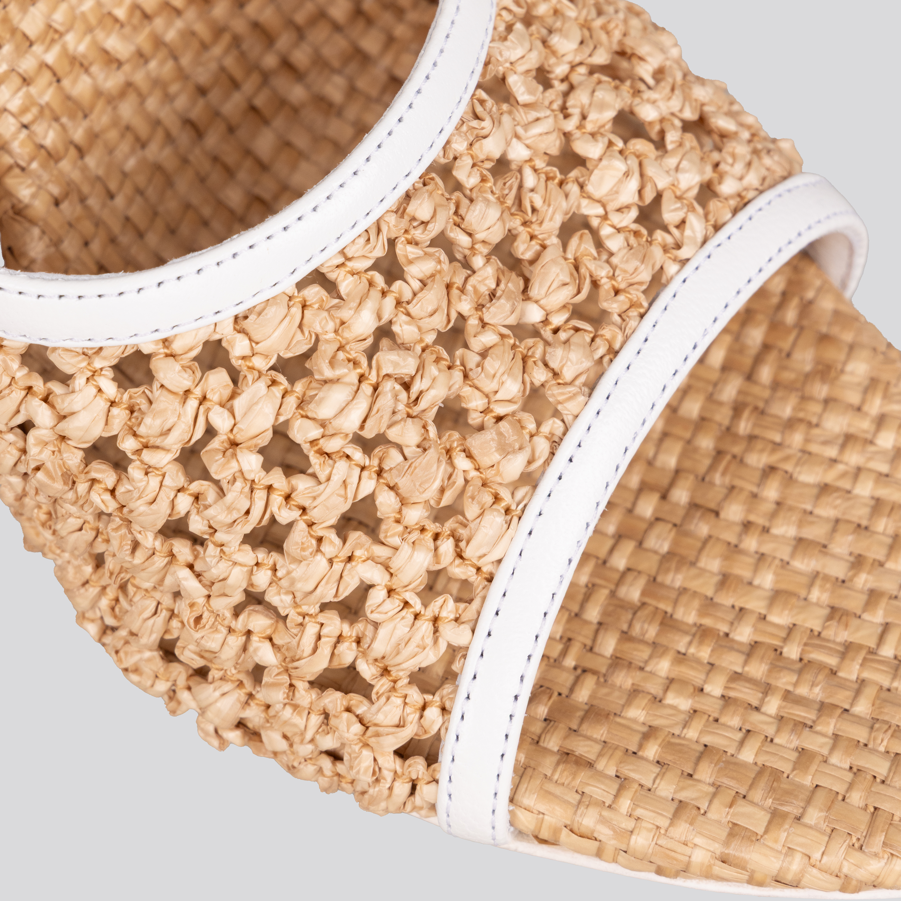 Sandalias Beige Paris Texas Raffia