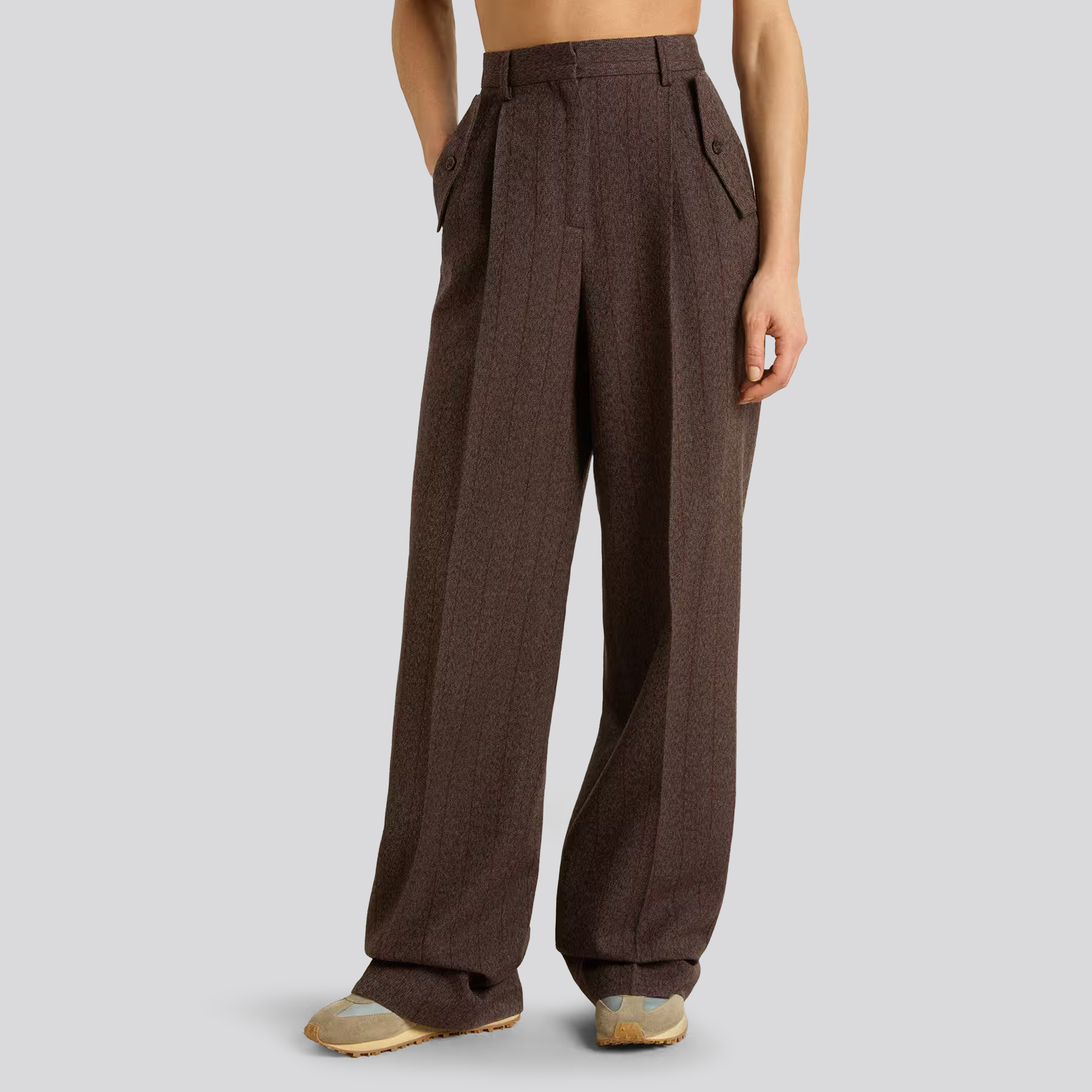 Pantalón Café Golden Goose Naomi Printstripe Wool