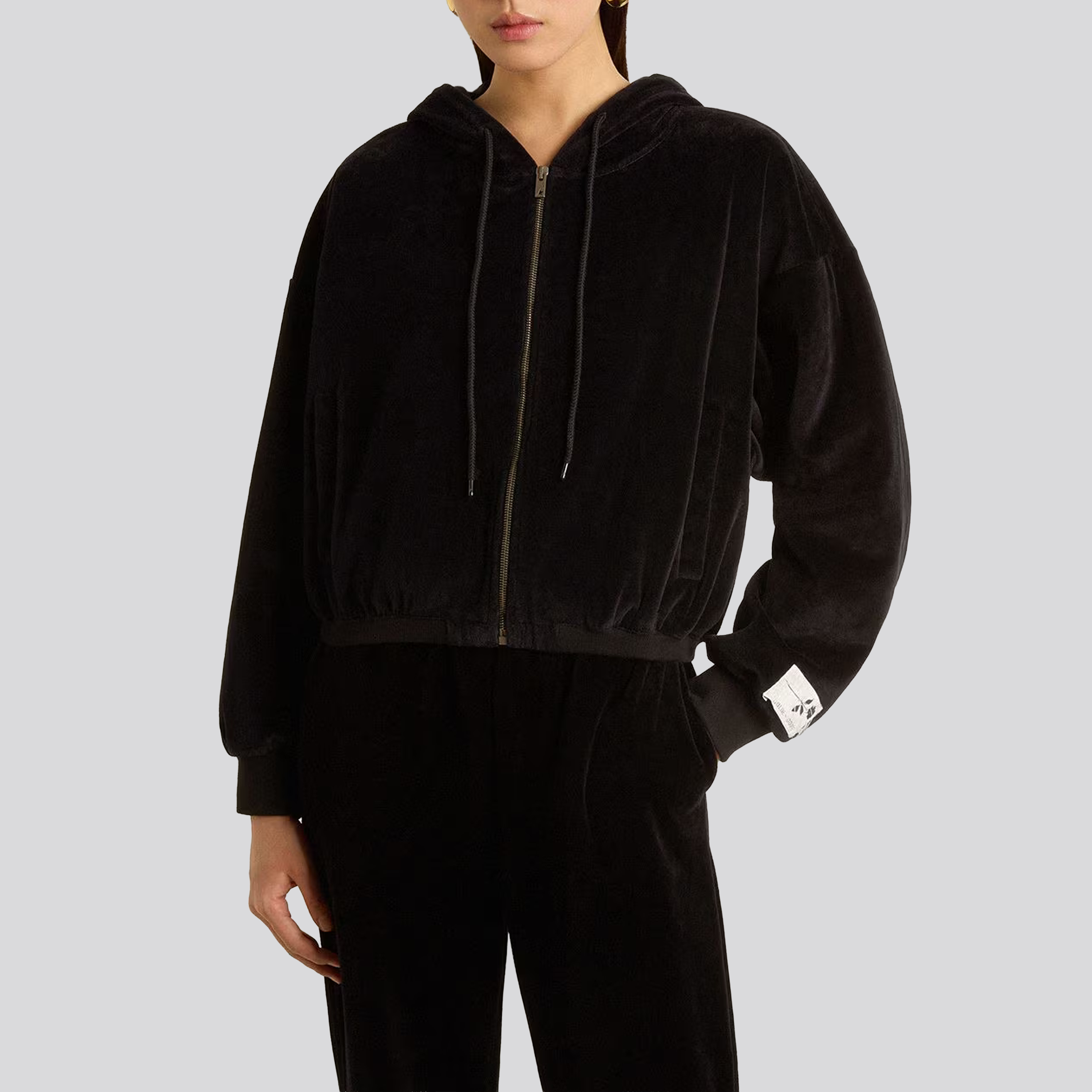 Chaqueta Negra Golden Goose Double Chenille