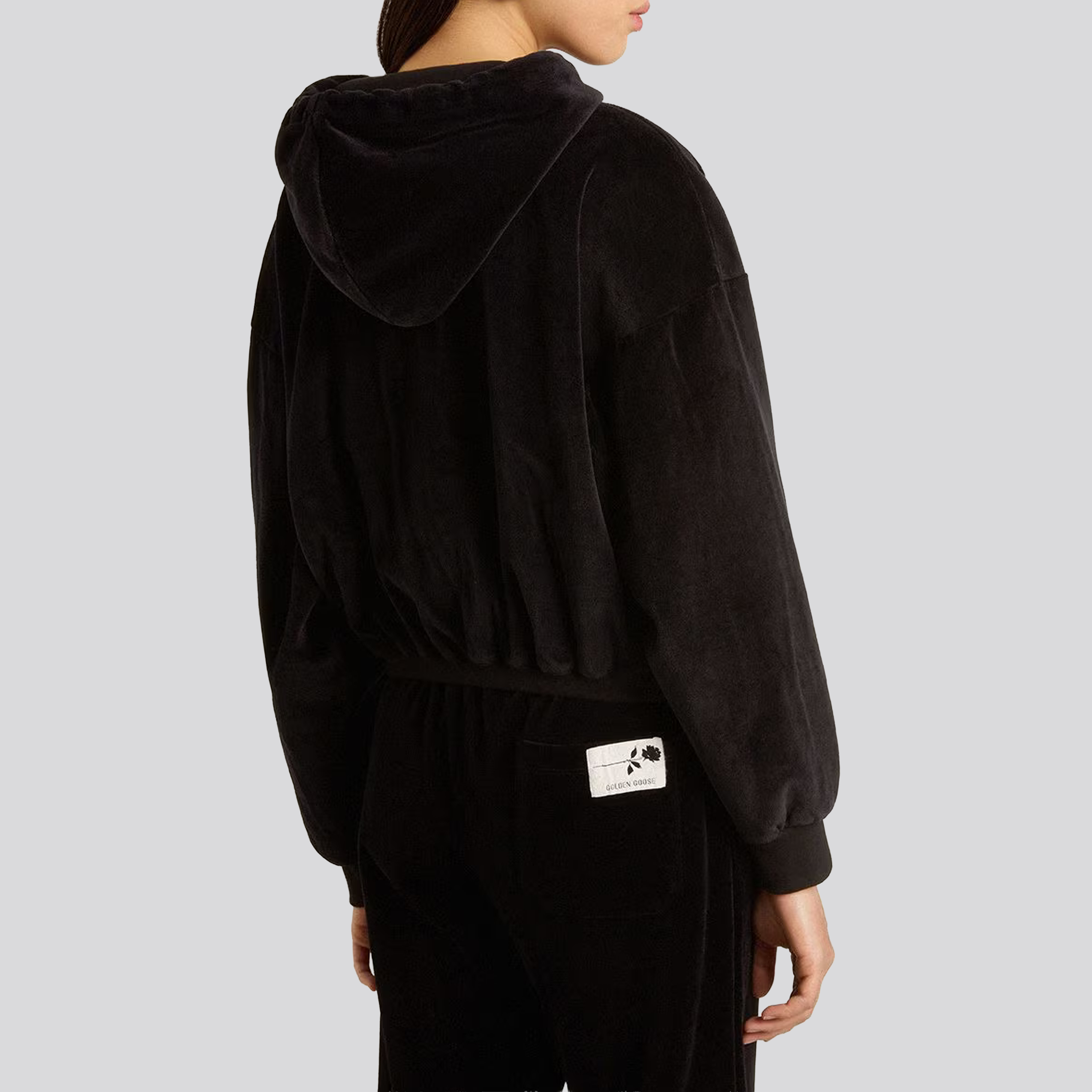 Chaqueta Negra Golden Goose Double Chenille