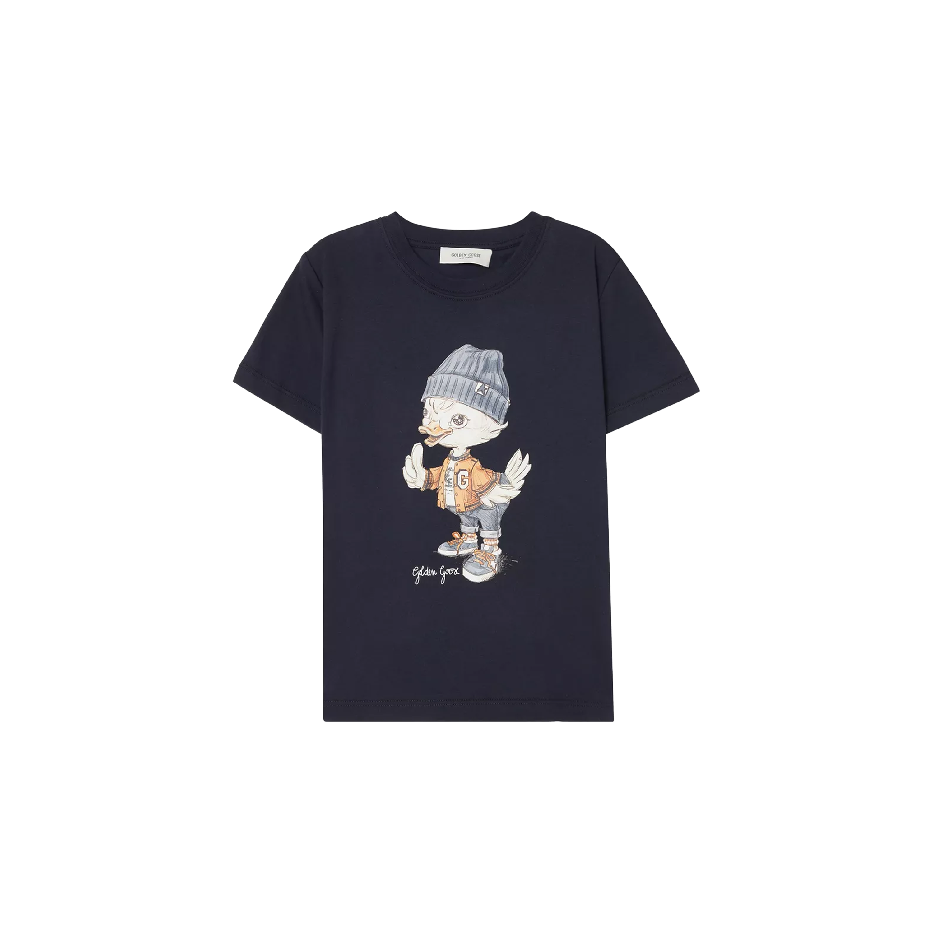 Camiseta Negra Golden Goose Digital Mascotte