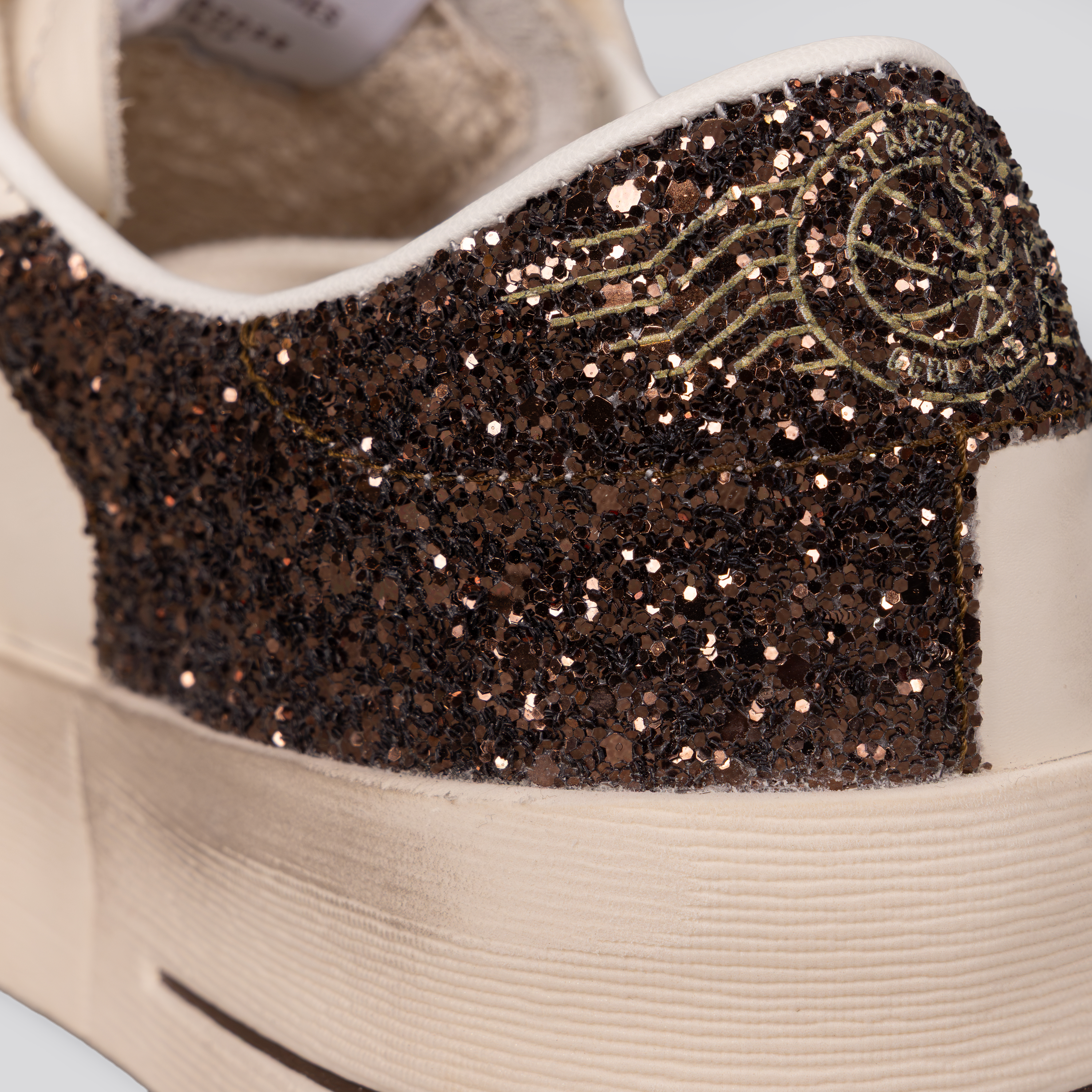 Sneakers Blancos Golden Goose Stardan Glitter Star & Heel