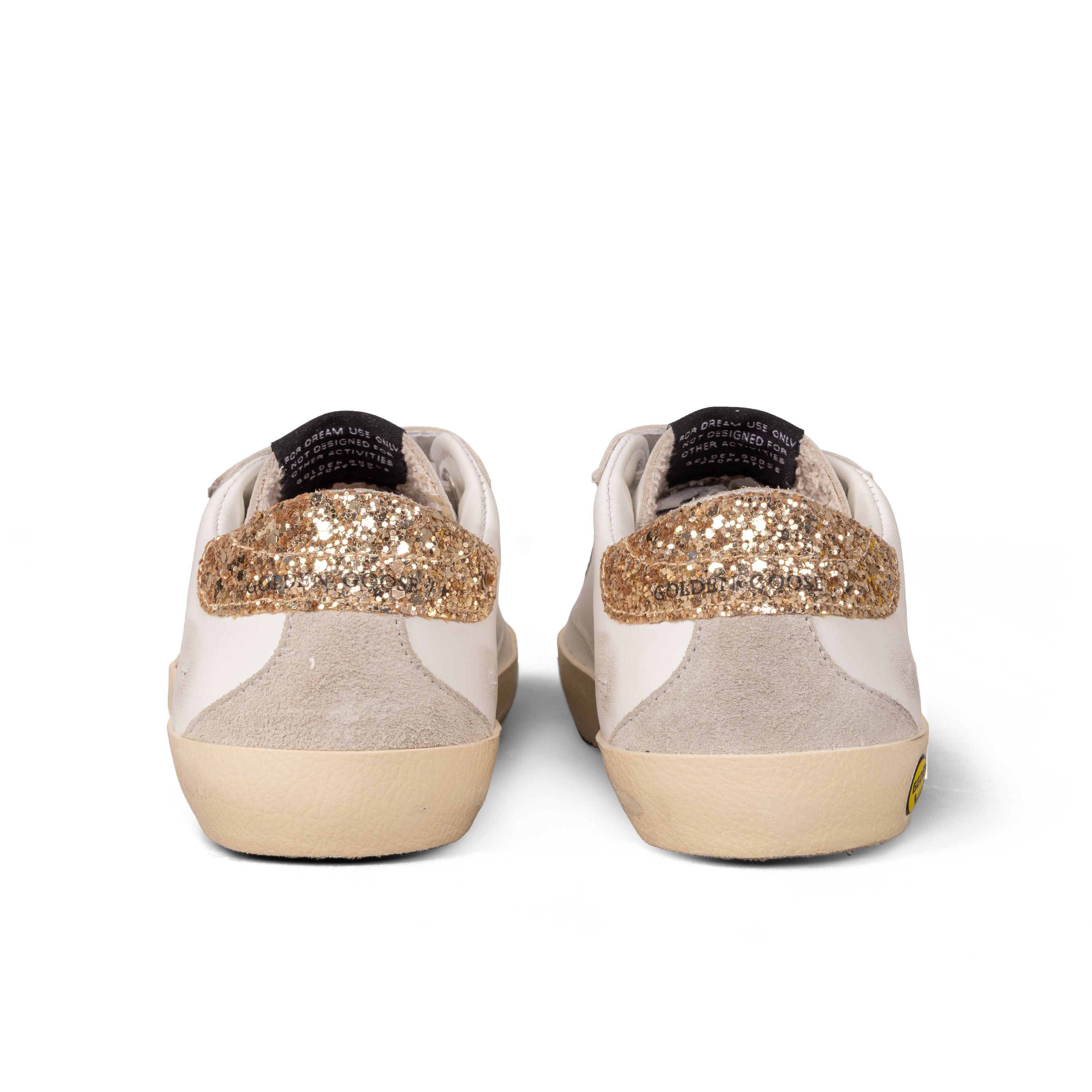 Sneakers Blancos Golden Goose Velcro Super-Star Glitter Heel