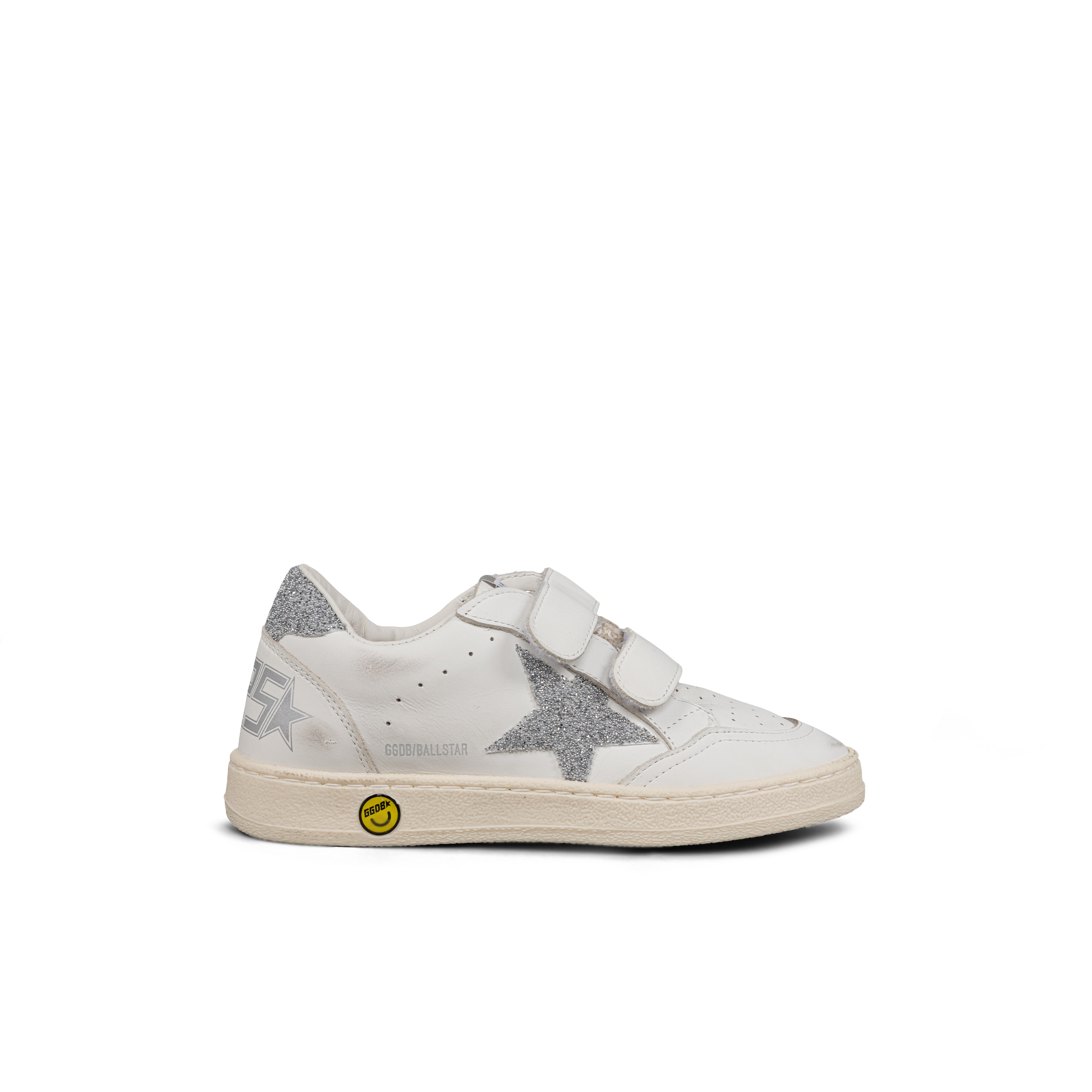 Sneakers Gris Golden Goose Velcro Super-Star Glitter Star