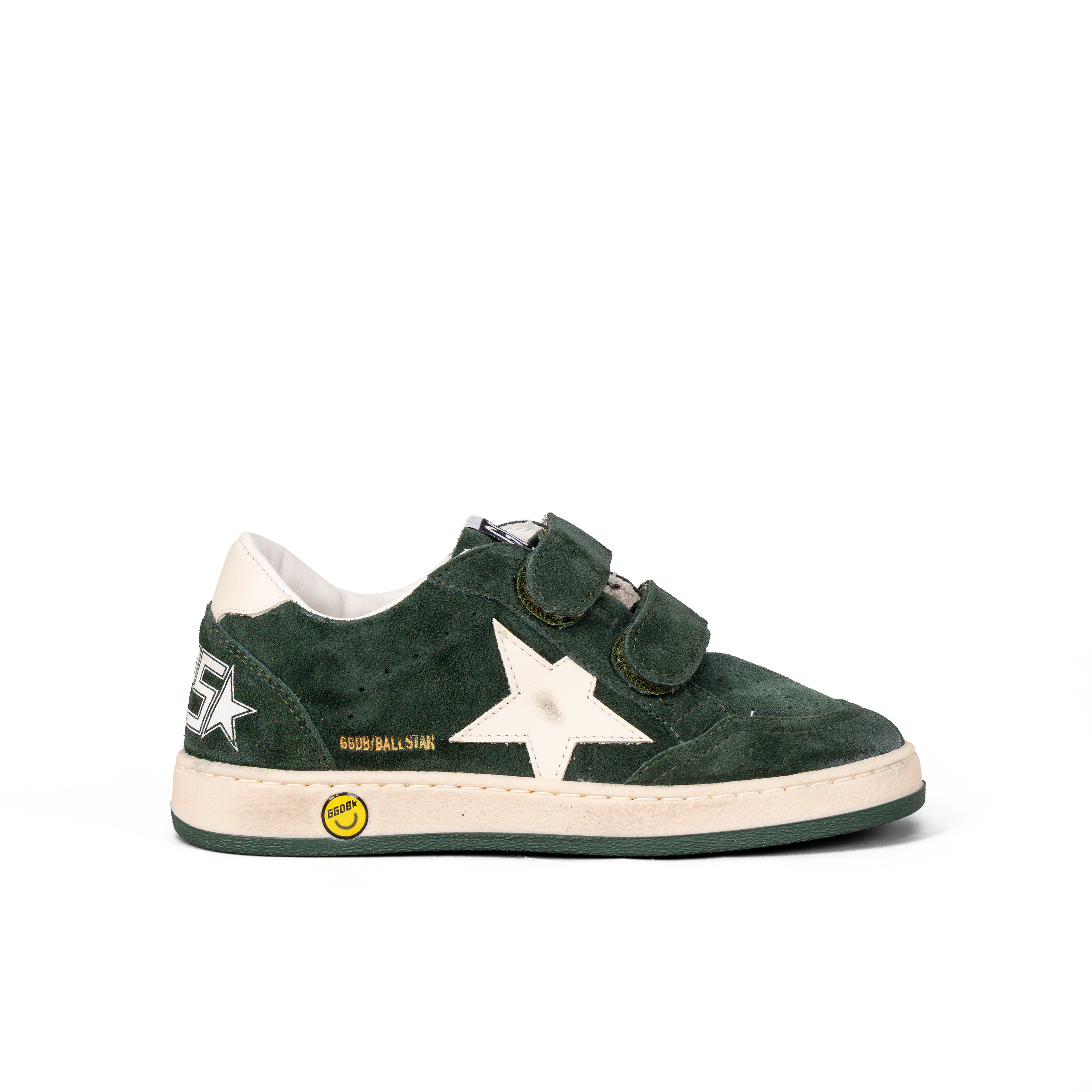 Sneakers Verdes Golden Goose Velcro Ballstar Suede