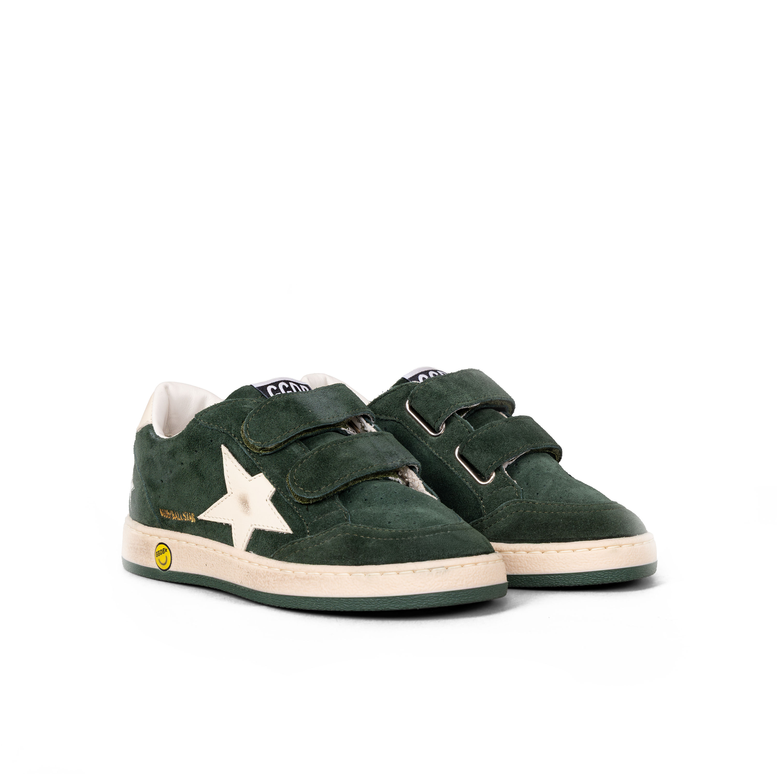 Sneakers Verdes Golden Goose Velcro Ballstar Suede