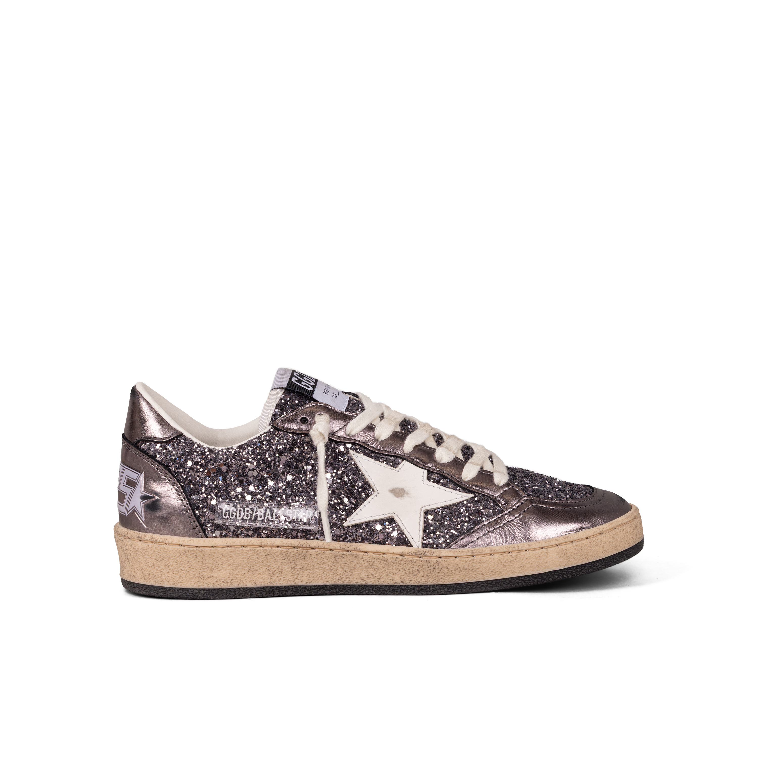 Sneakers Gris Golden Goose Ballstar Glitter