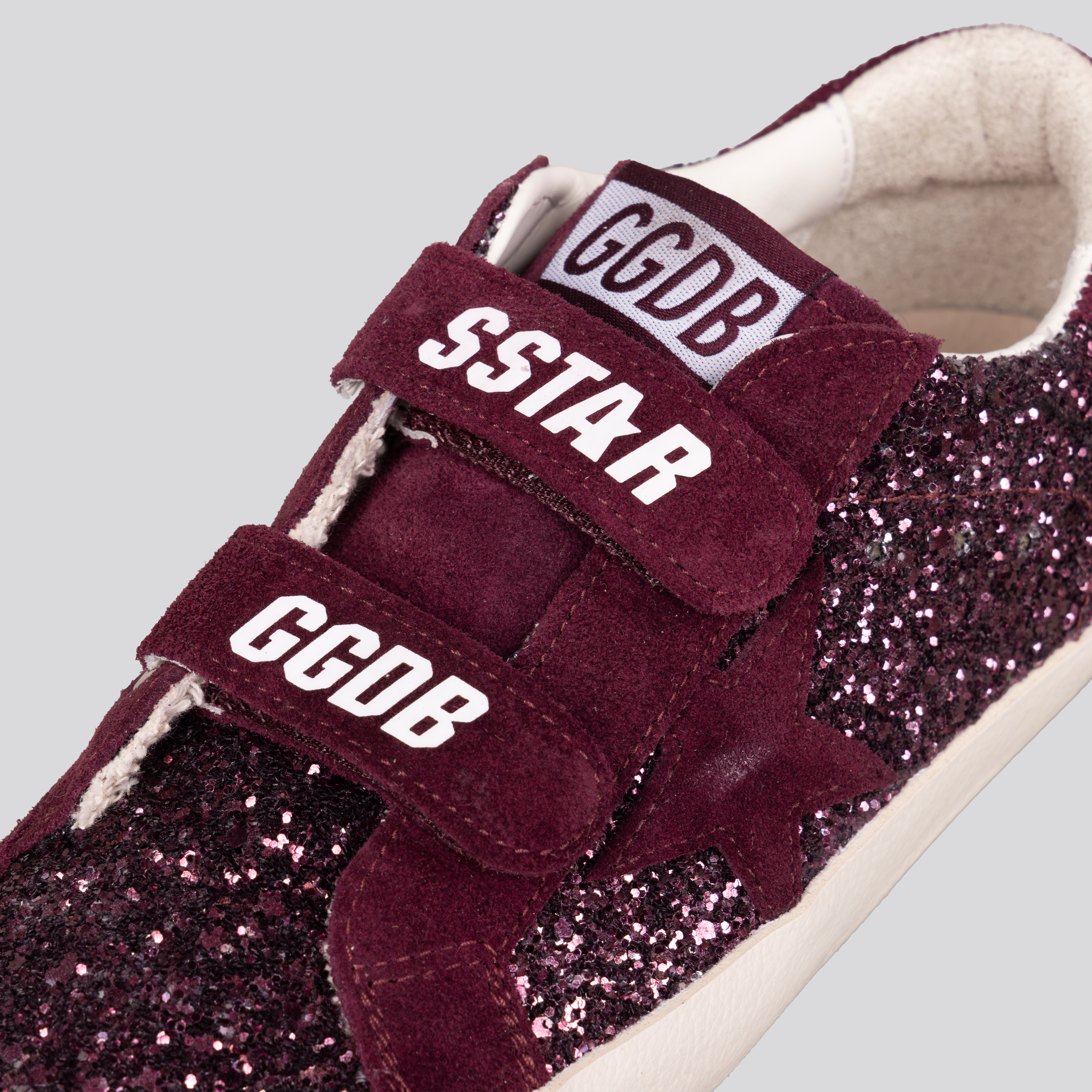 Sneakers Bordeaux Golden Goose Velcro Super-Star
