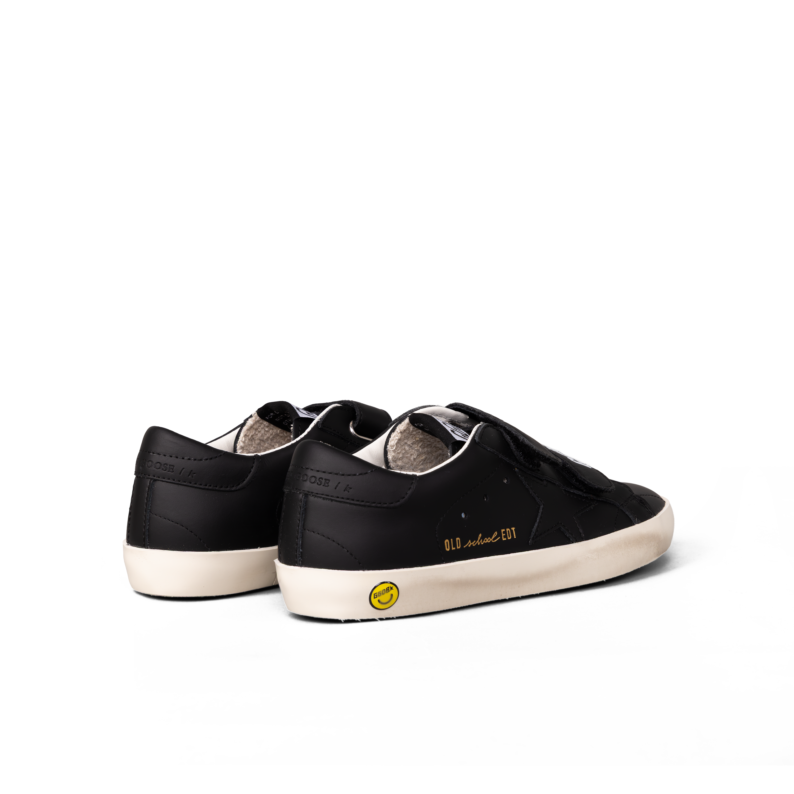Sneakers Negros Golden Goose Velcro Super-Star Leather