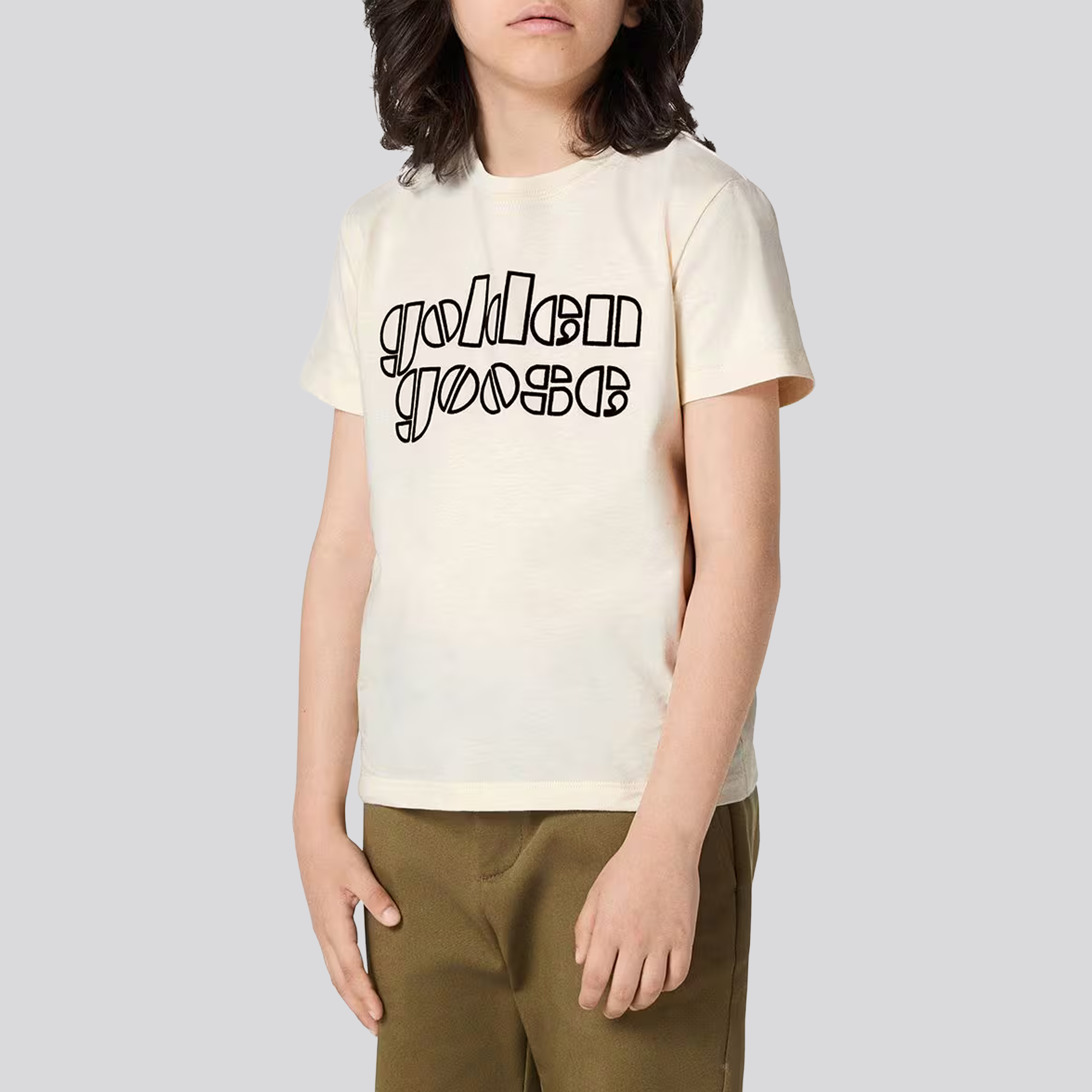Camiseta Blanca Golden Goose Logo