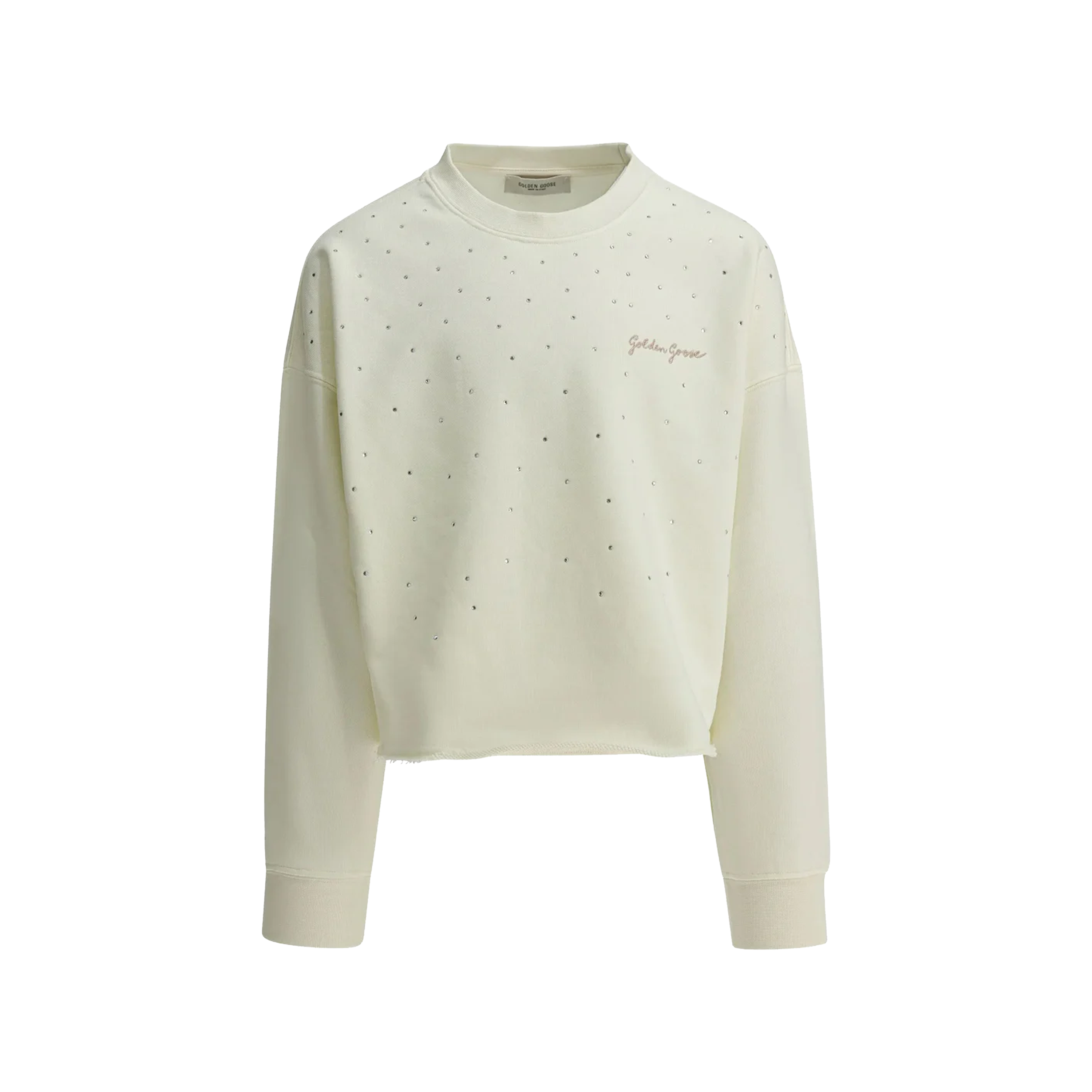 Buzo Blanco Golden Goose Raw Cut