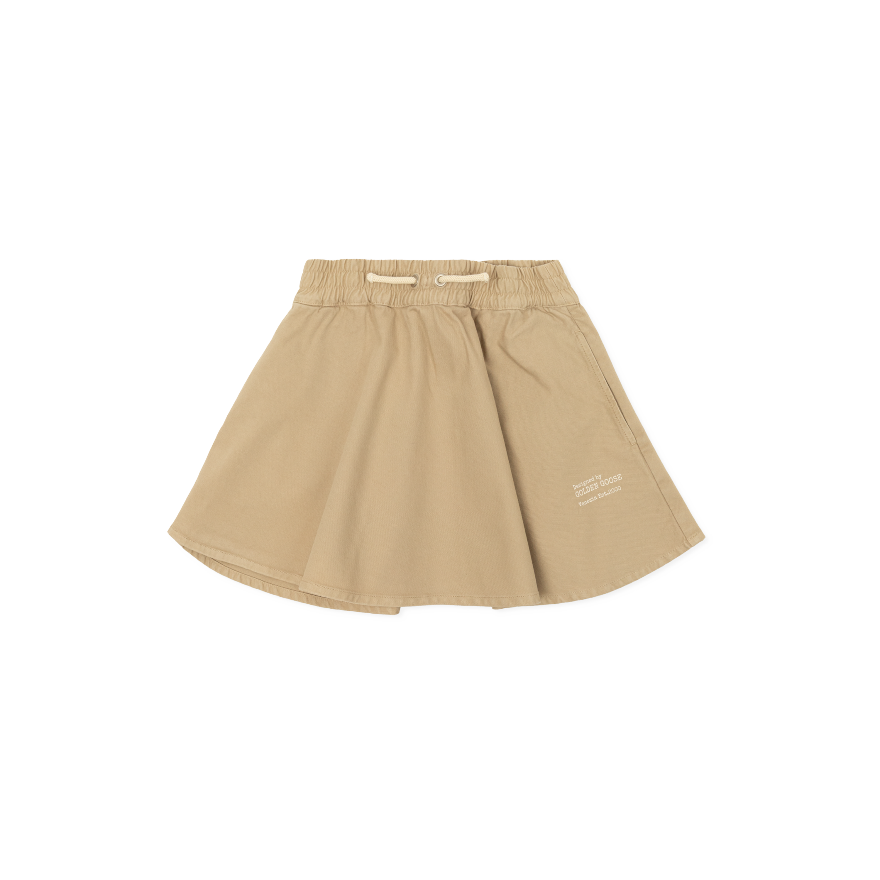 Falda Beige Golden Goose Print