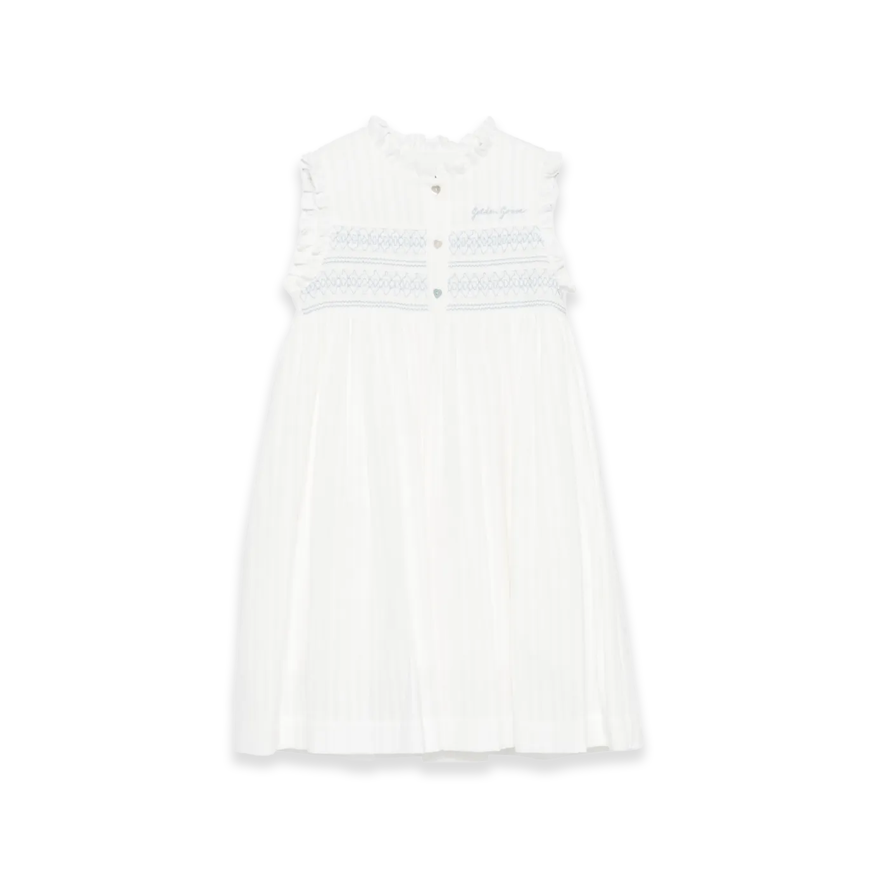 Vestido Blanco Golden Goose Striped