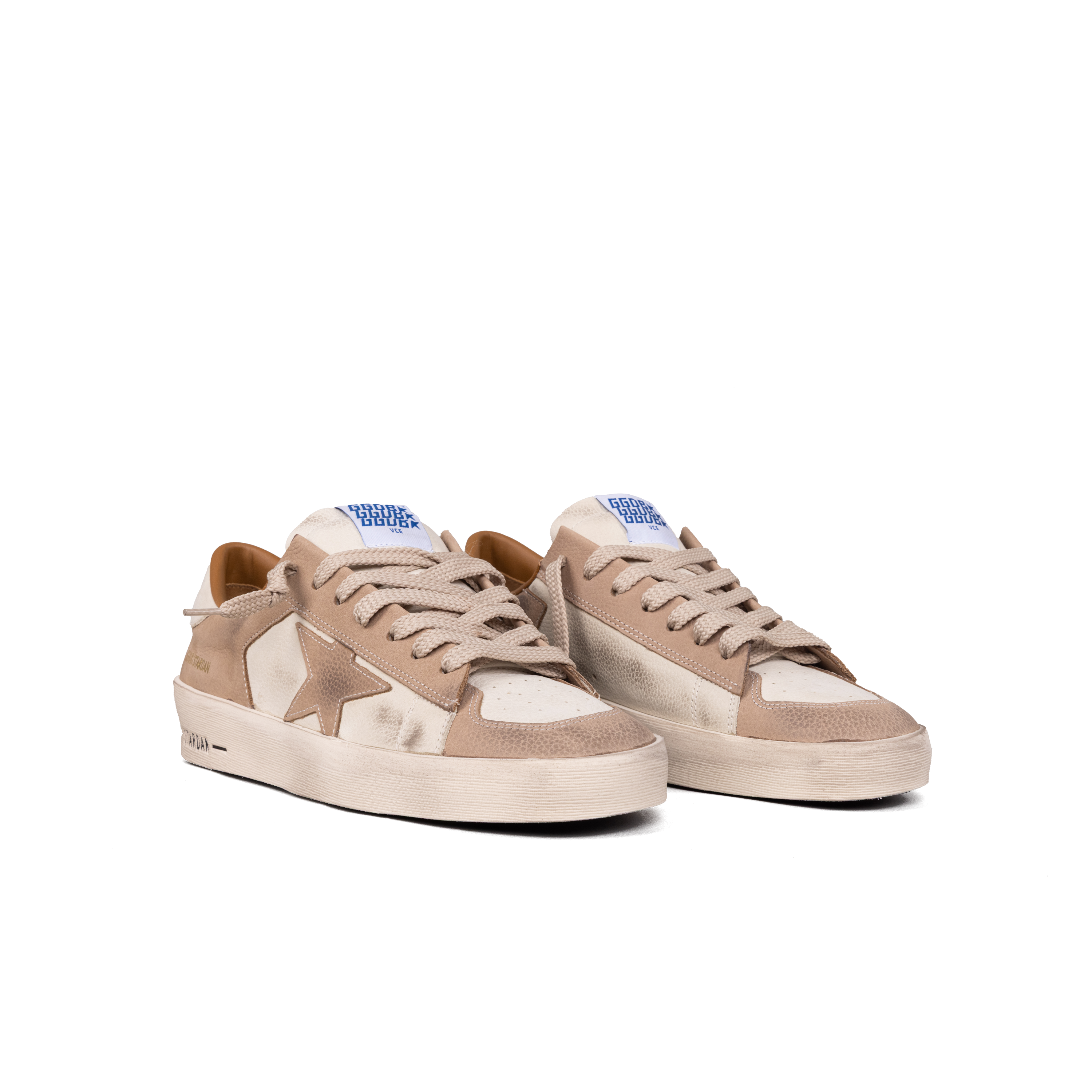 Sneakers Beige Golden Goose Stardan Nabuk