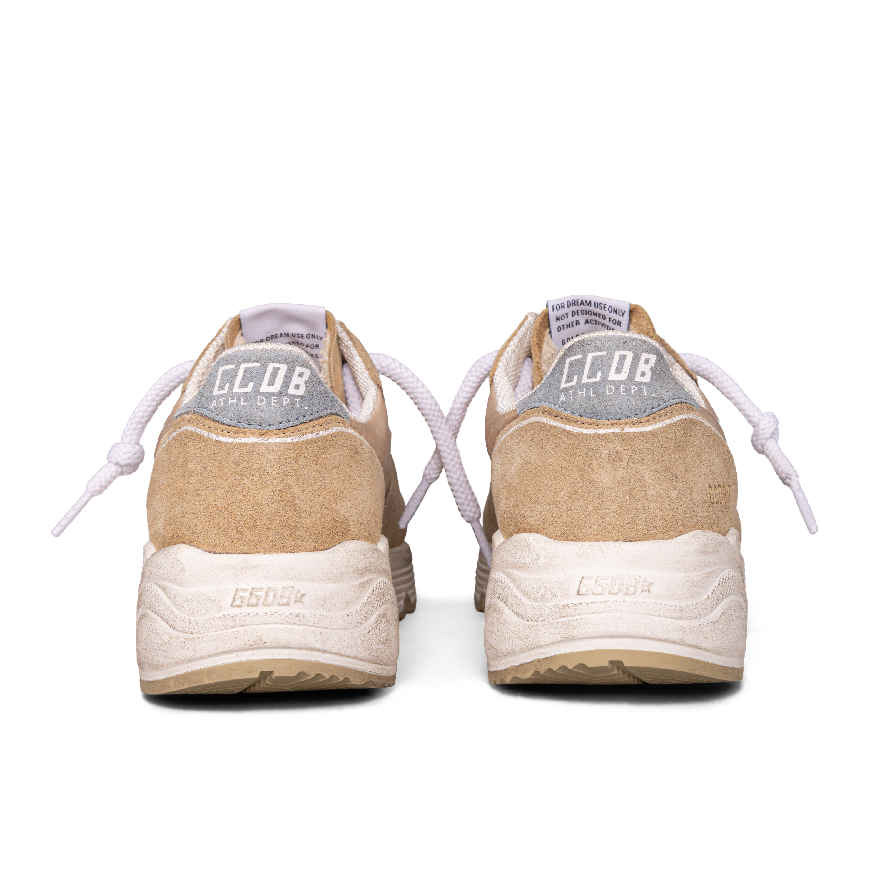 Sneakers Beige Golden Goose Running Nylon
