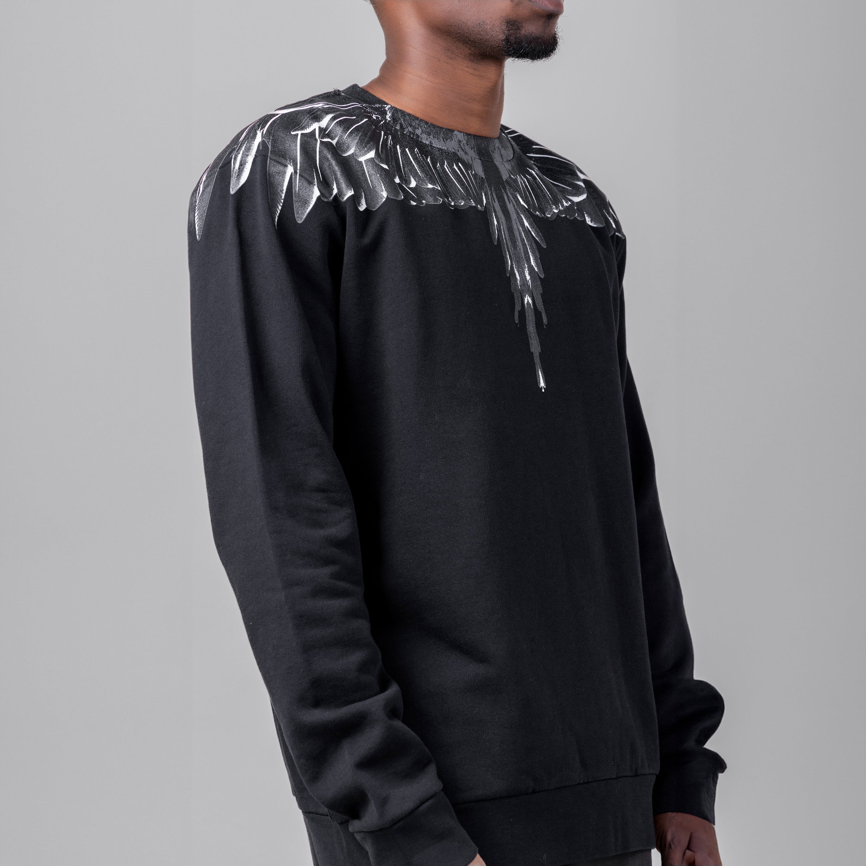 Buzo Negro Marcelo Burlon Negro Icon Wings