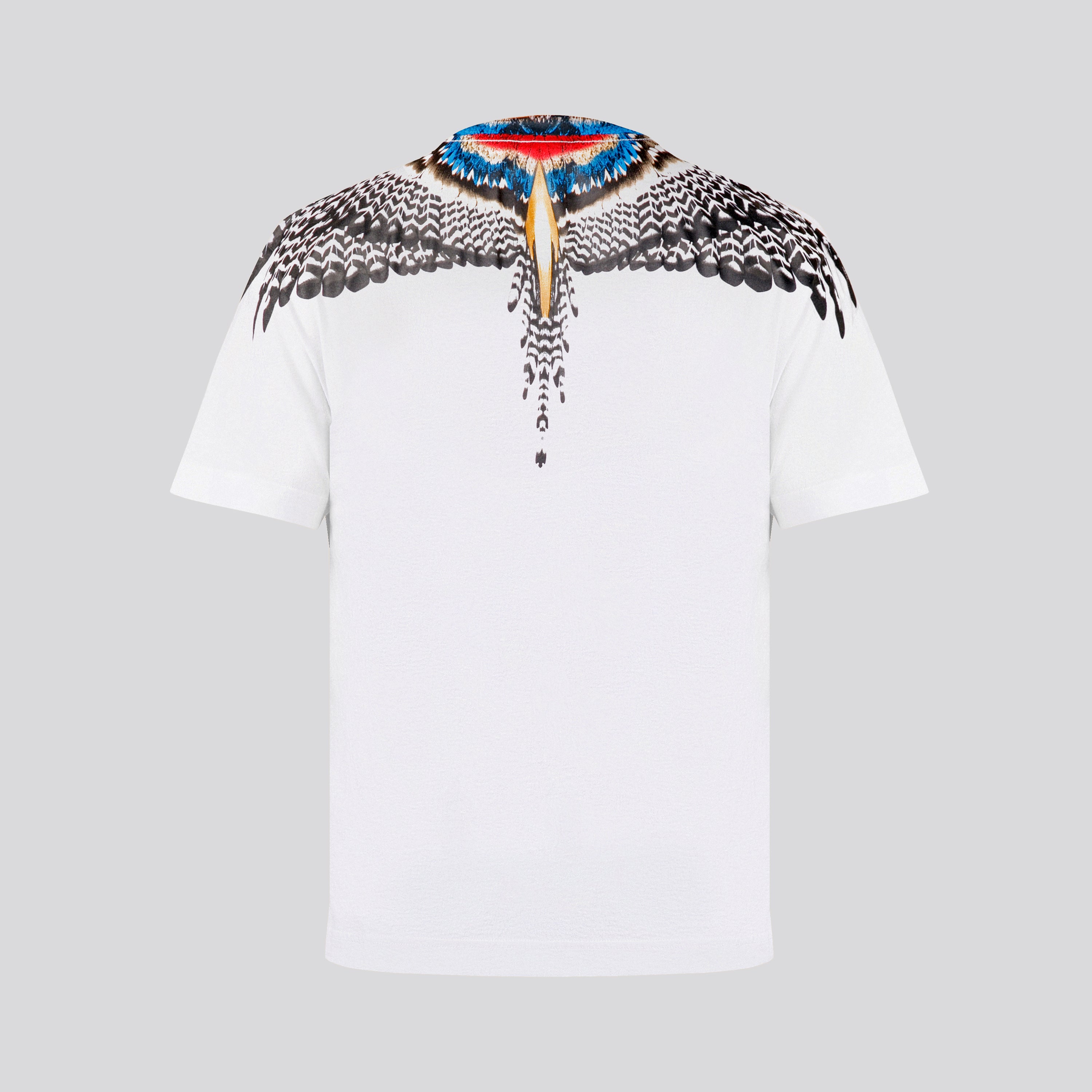 Camiseta Blanca Azul Marcelo Burlon Motivo Alas