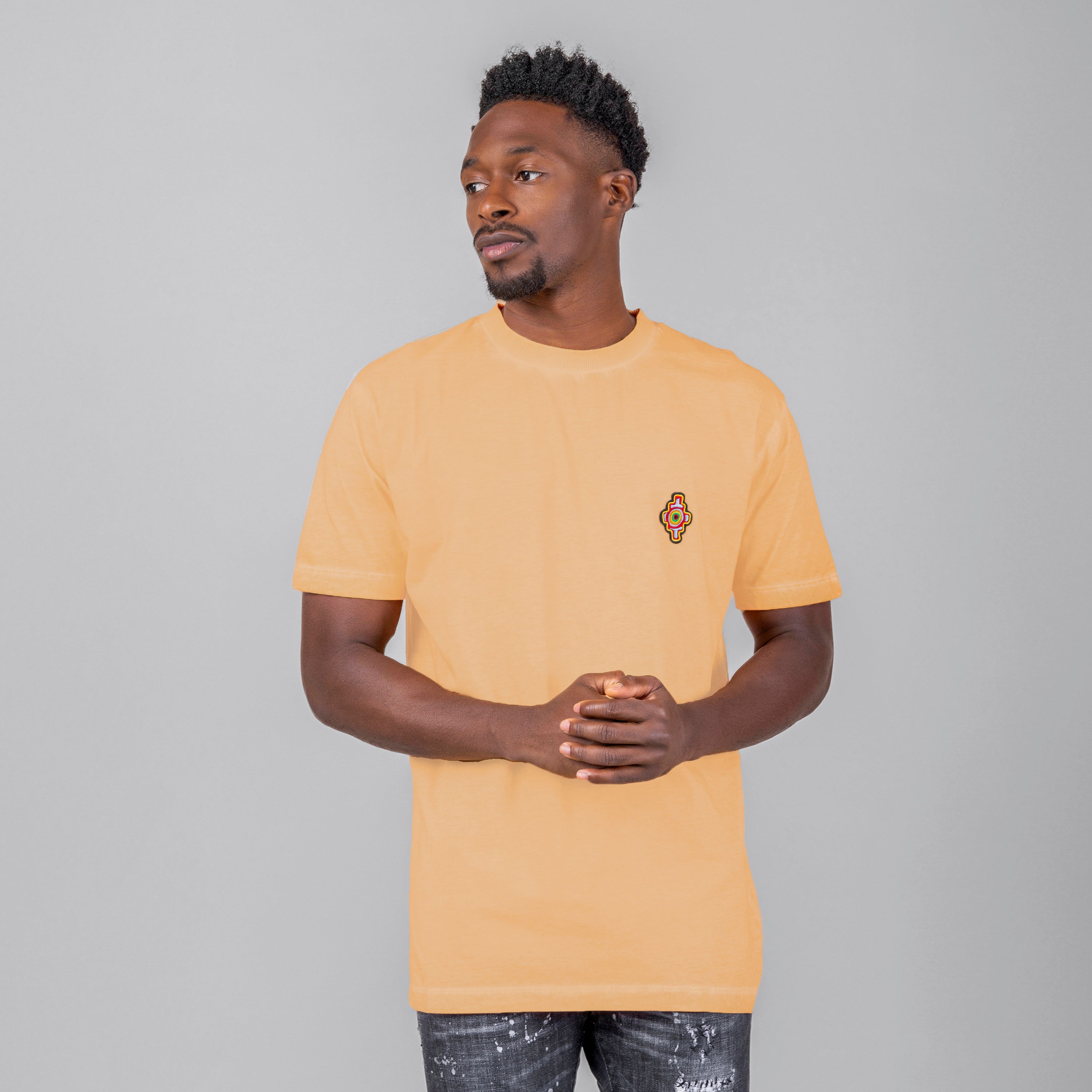 Camiseta Naranjada Marcelo Burlon Sunset Cross