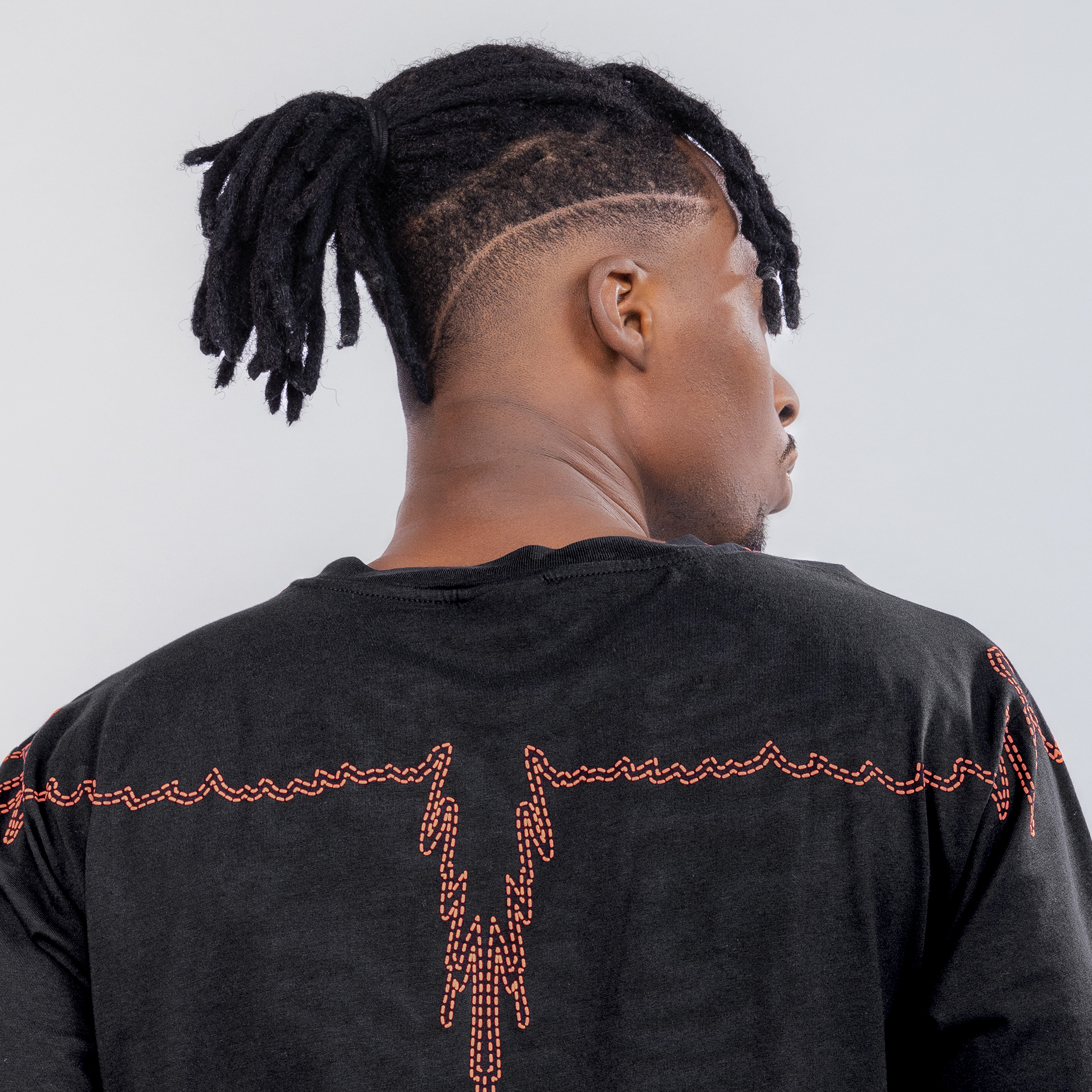 Camiseta Negra Marcelo Burlon Stitch Wings