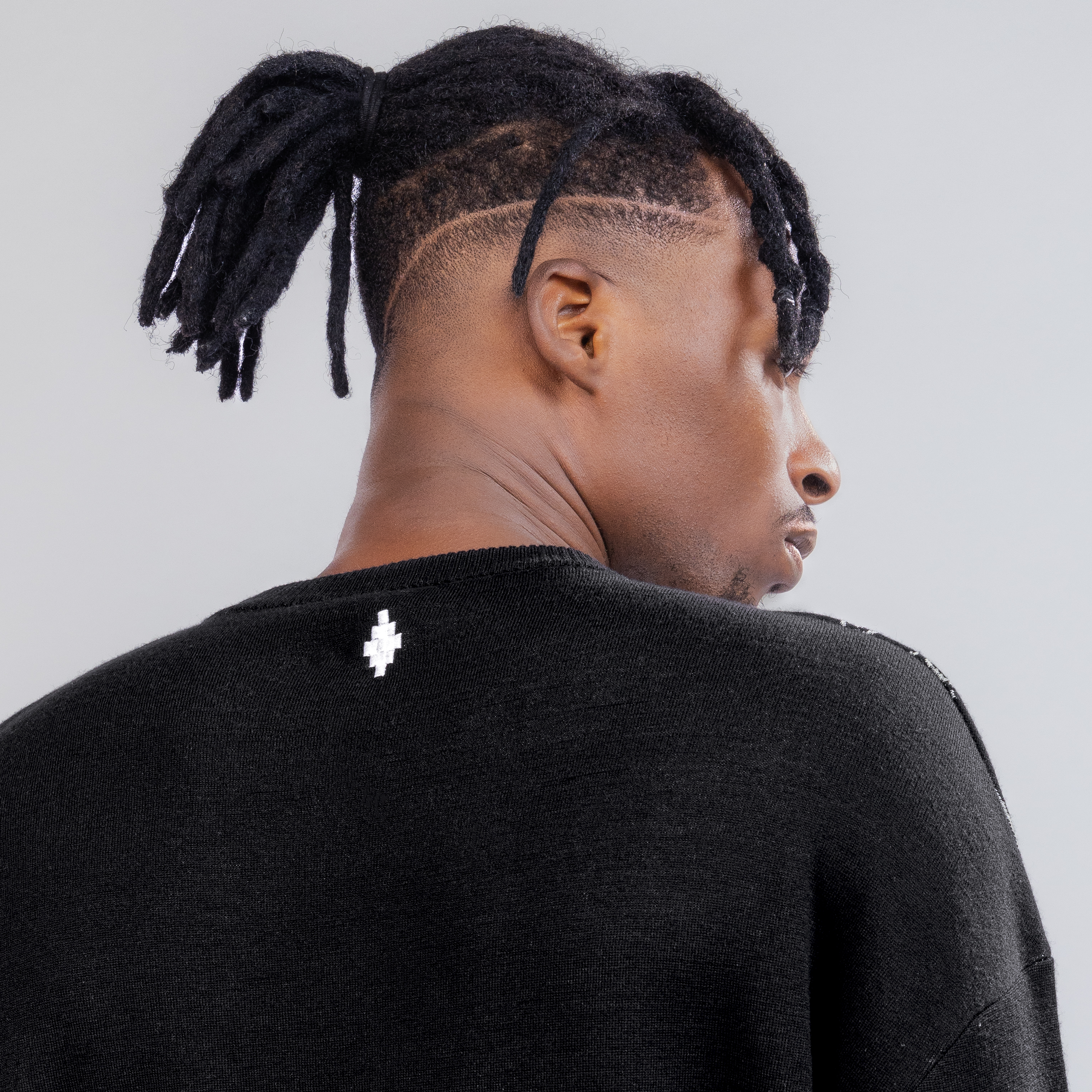 Suéter Negro Marcelo Burlon Bandana