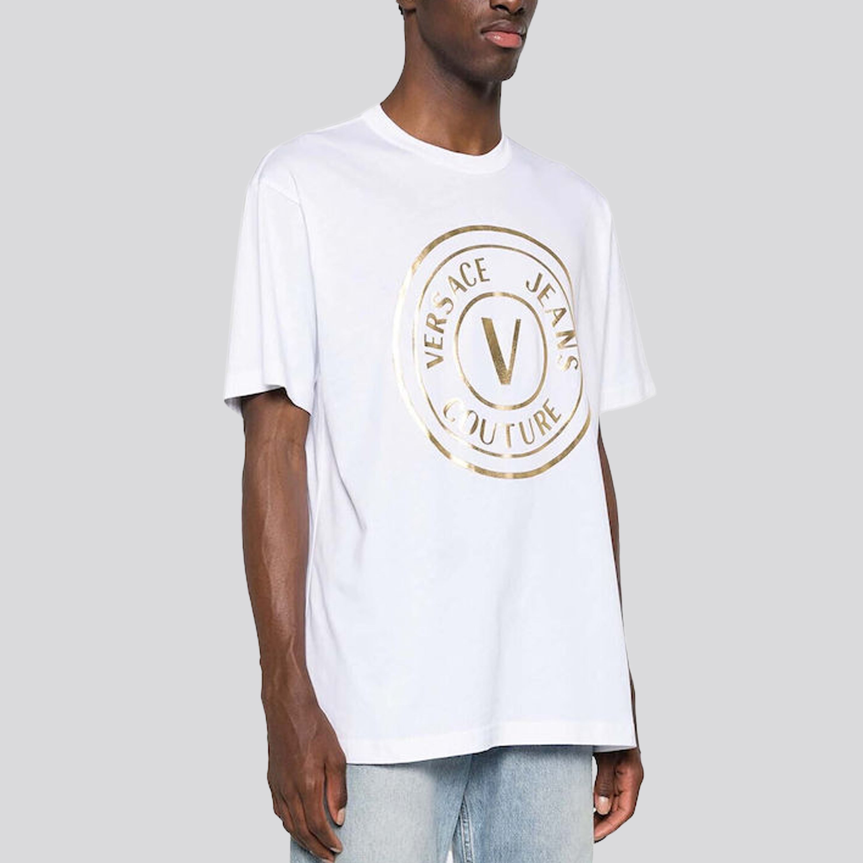 Camiseta Blanca Versace Jeans Couture V Big