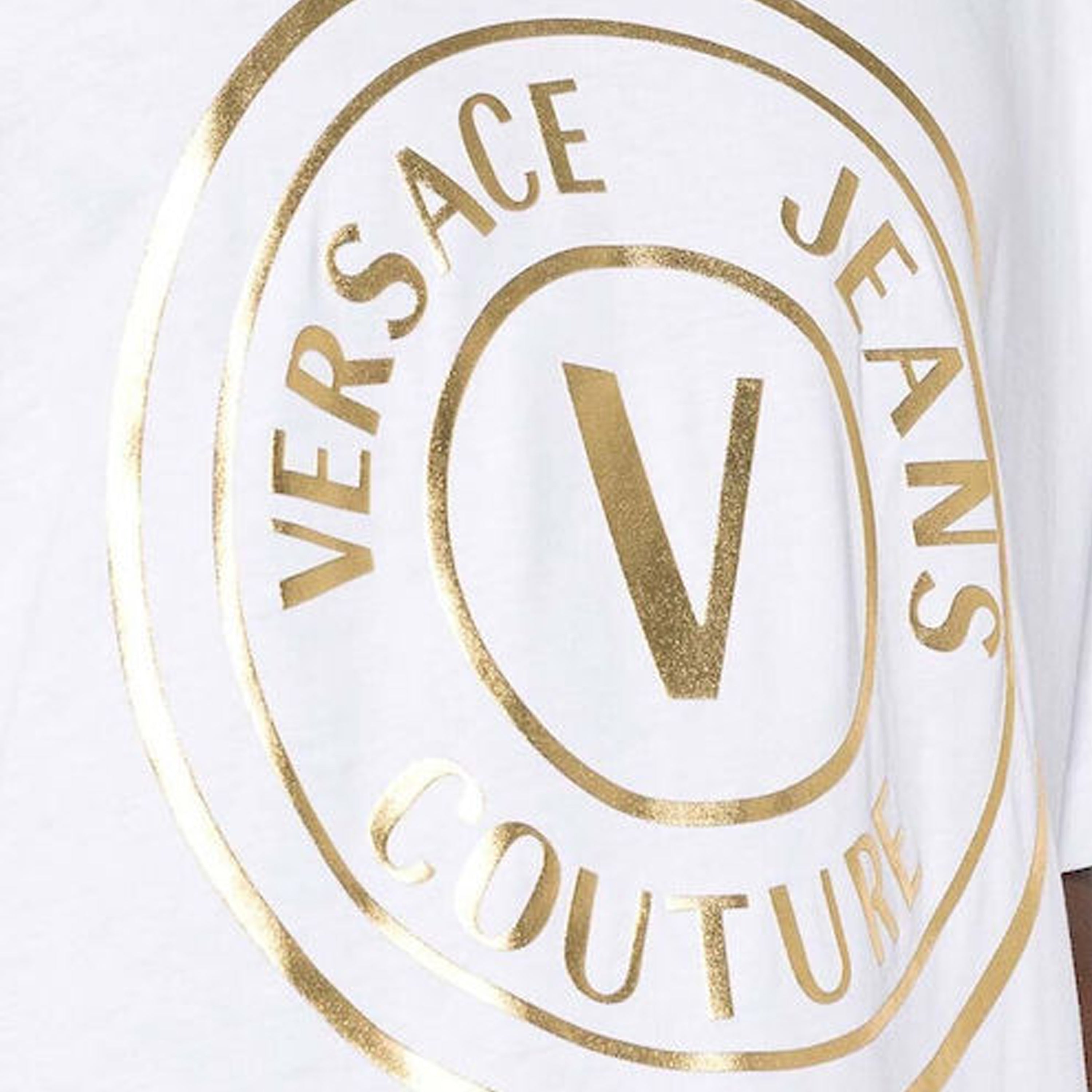 Camiseta Blanca Versace Jeans Couture V Big