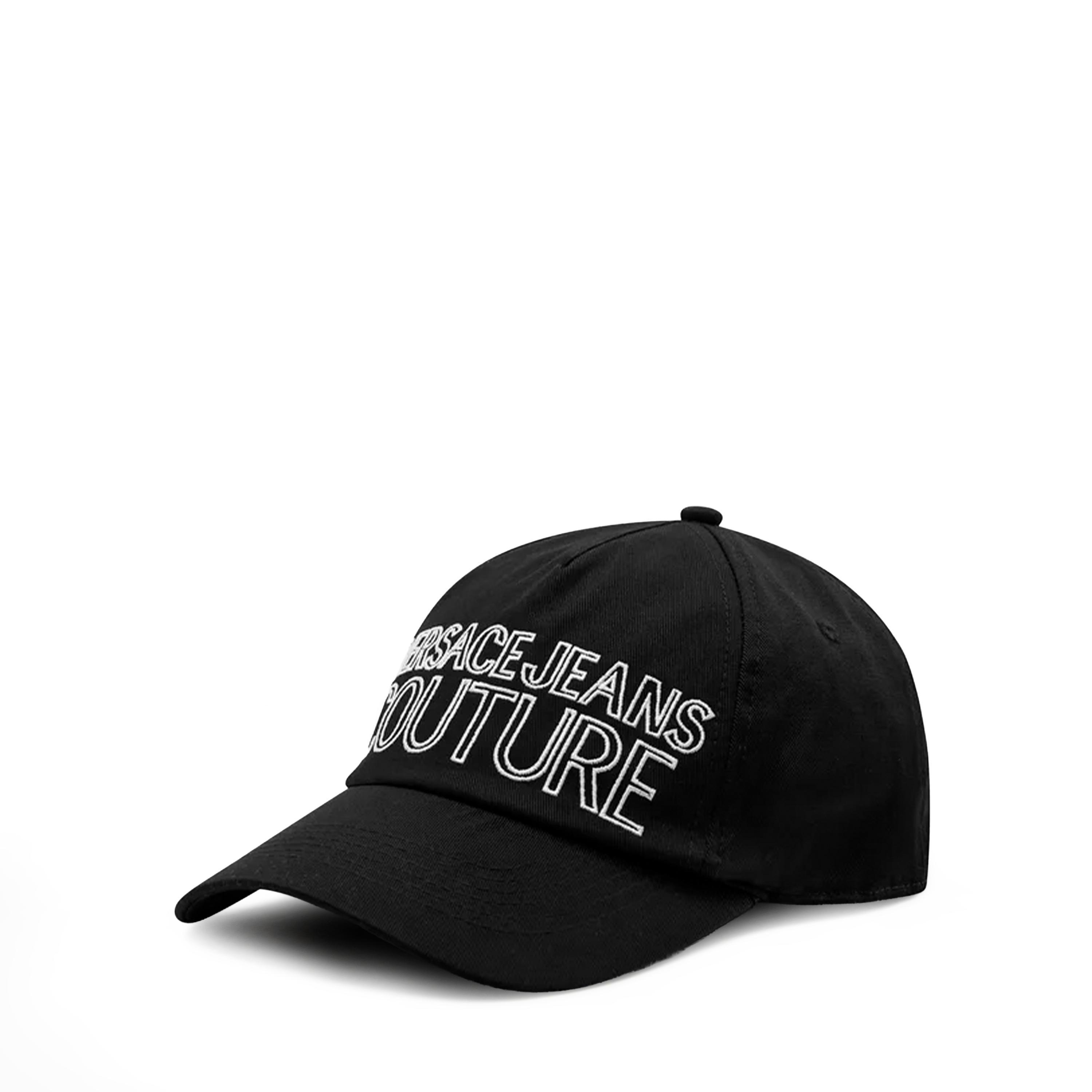 Gorra Negra Versace Jeans Couture White Logo