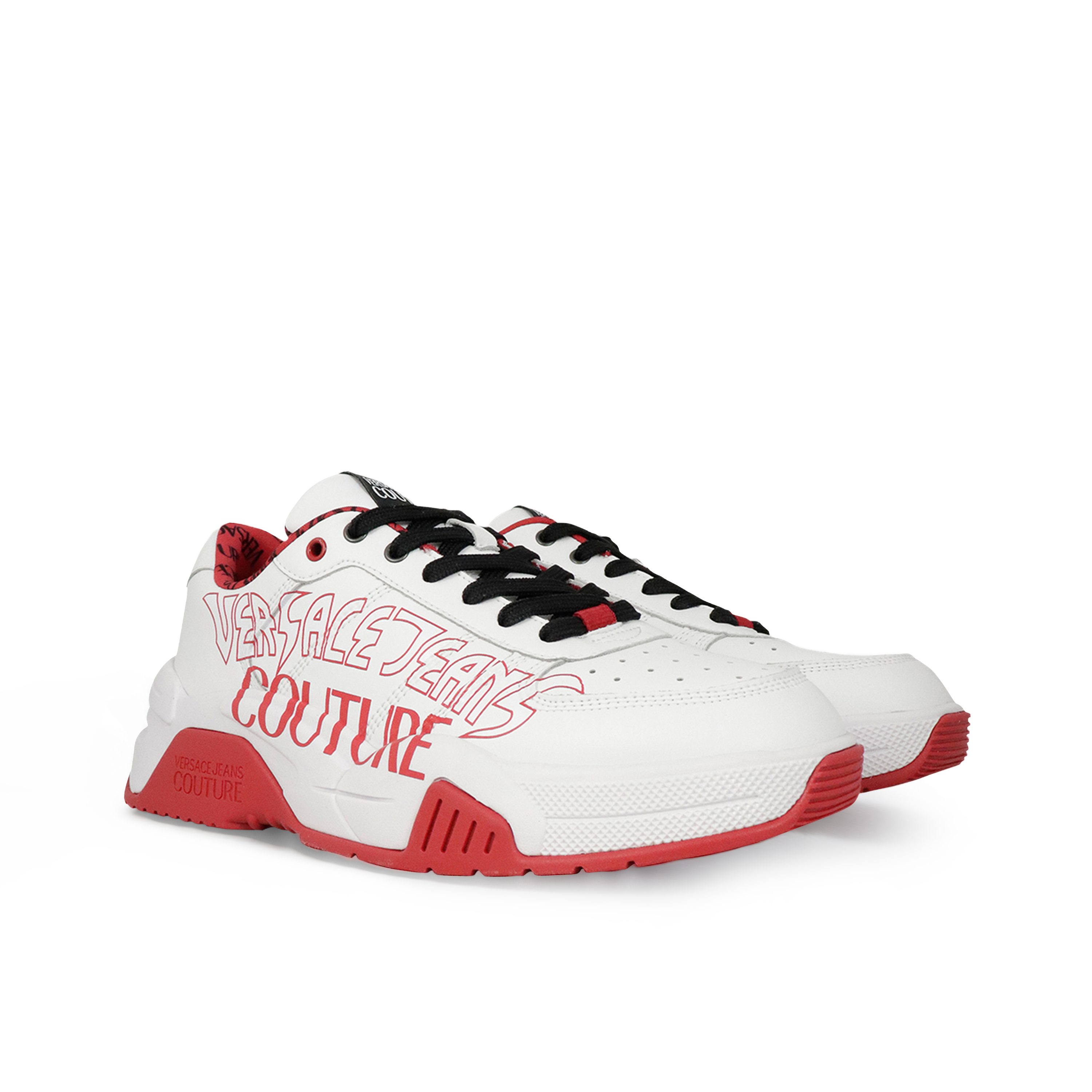 Sneakers Blancos Versace Jeans Couture Logo Print