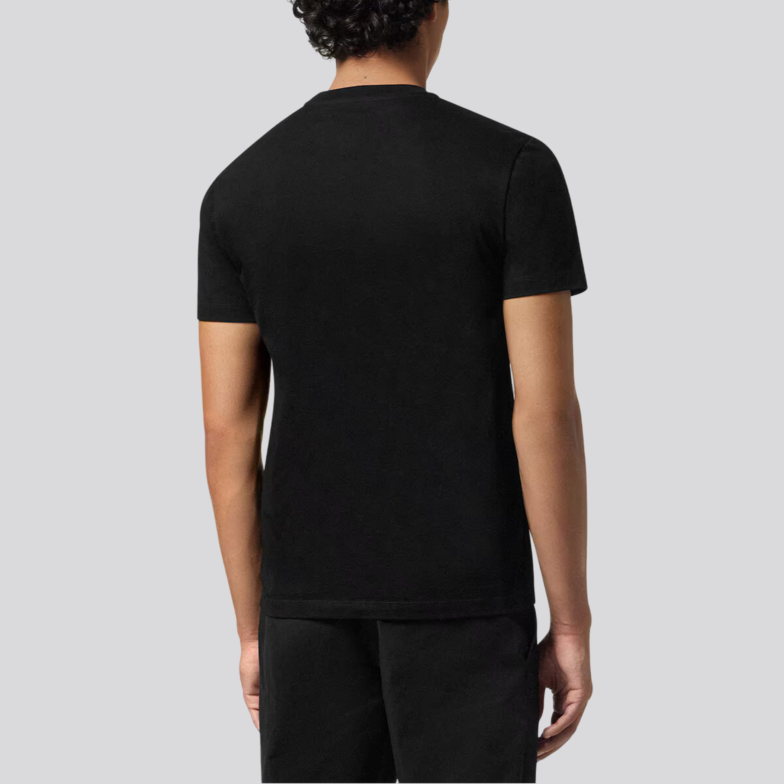 Camiseta Negra Versace Jeans Couture Crown Baroque