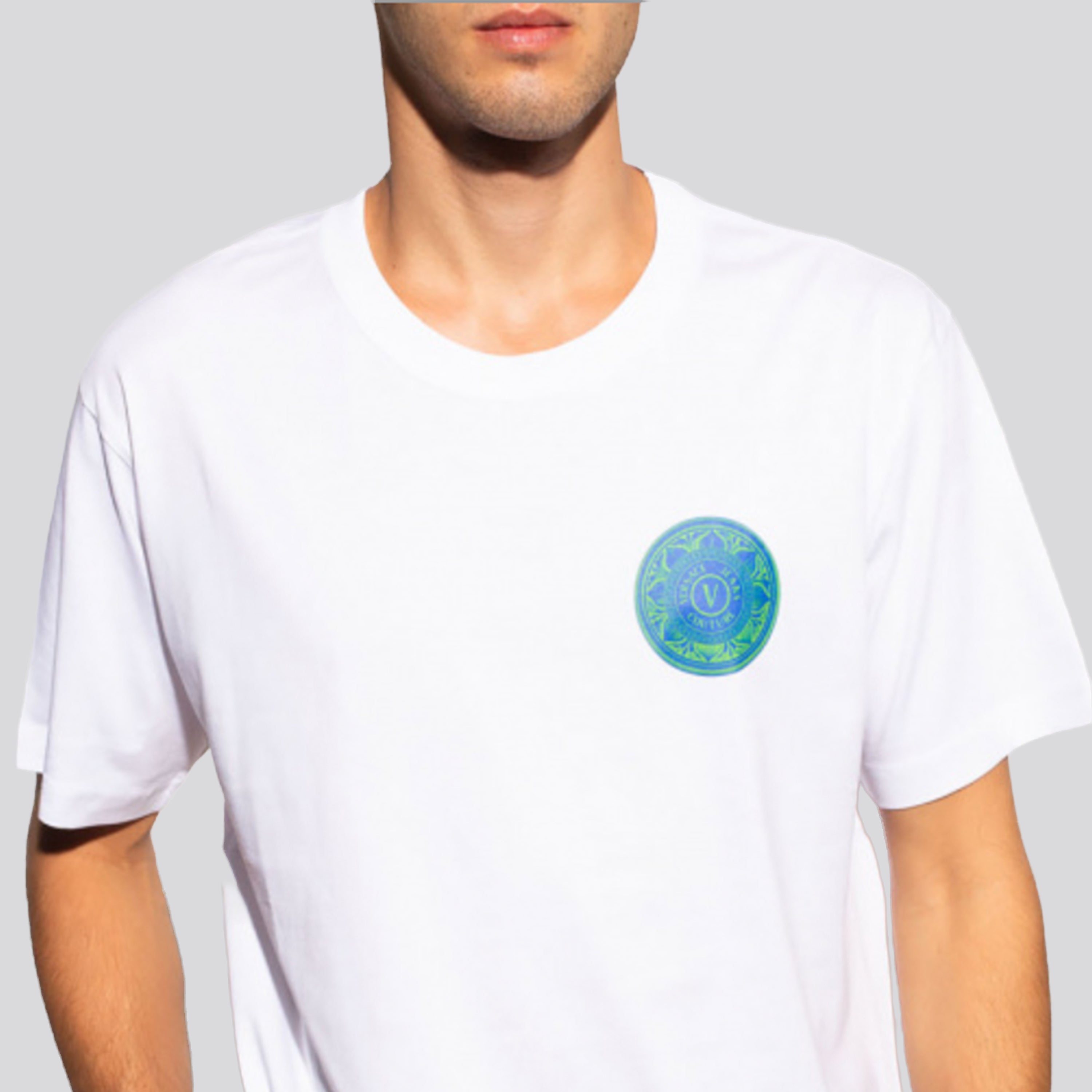 Camiseta Multicolor Versace Jeans Couture Carbon Logo