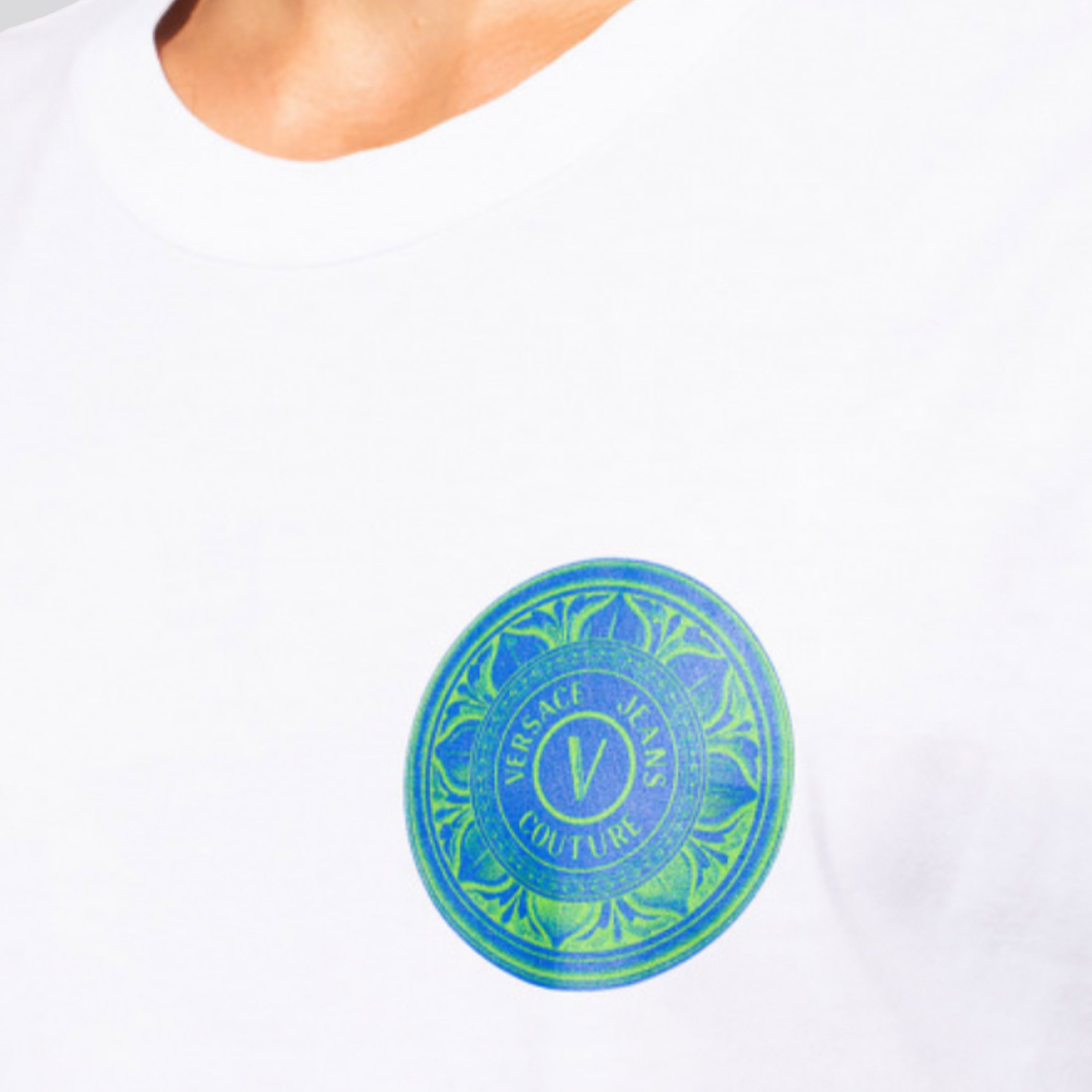 Camiseta Multicolor Versace Jeans Couture Carbon Logo