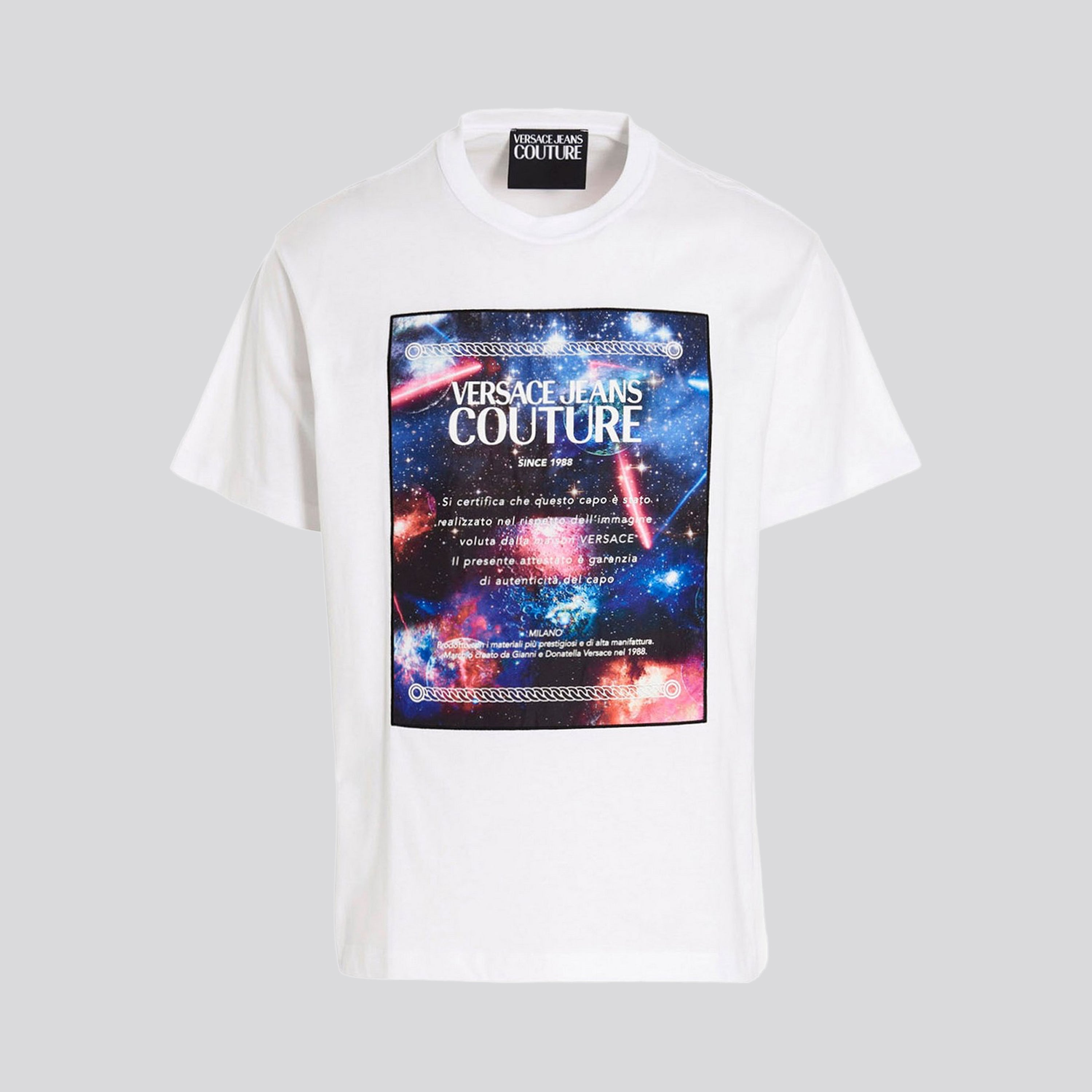 Camiseta Blanca Versace Jeans Couture Galaxy