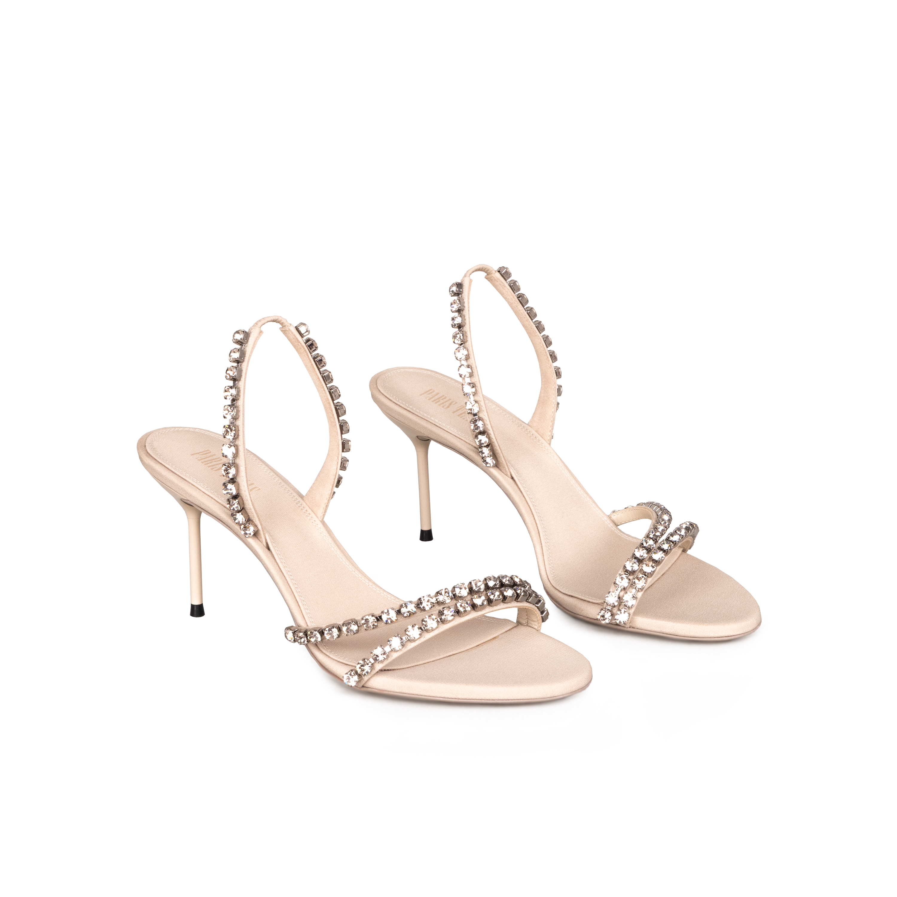 Sandalias Ivory Paris Texas Lidia Mule Crystal