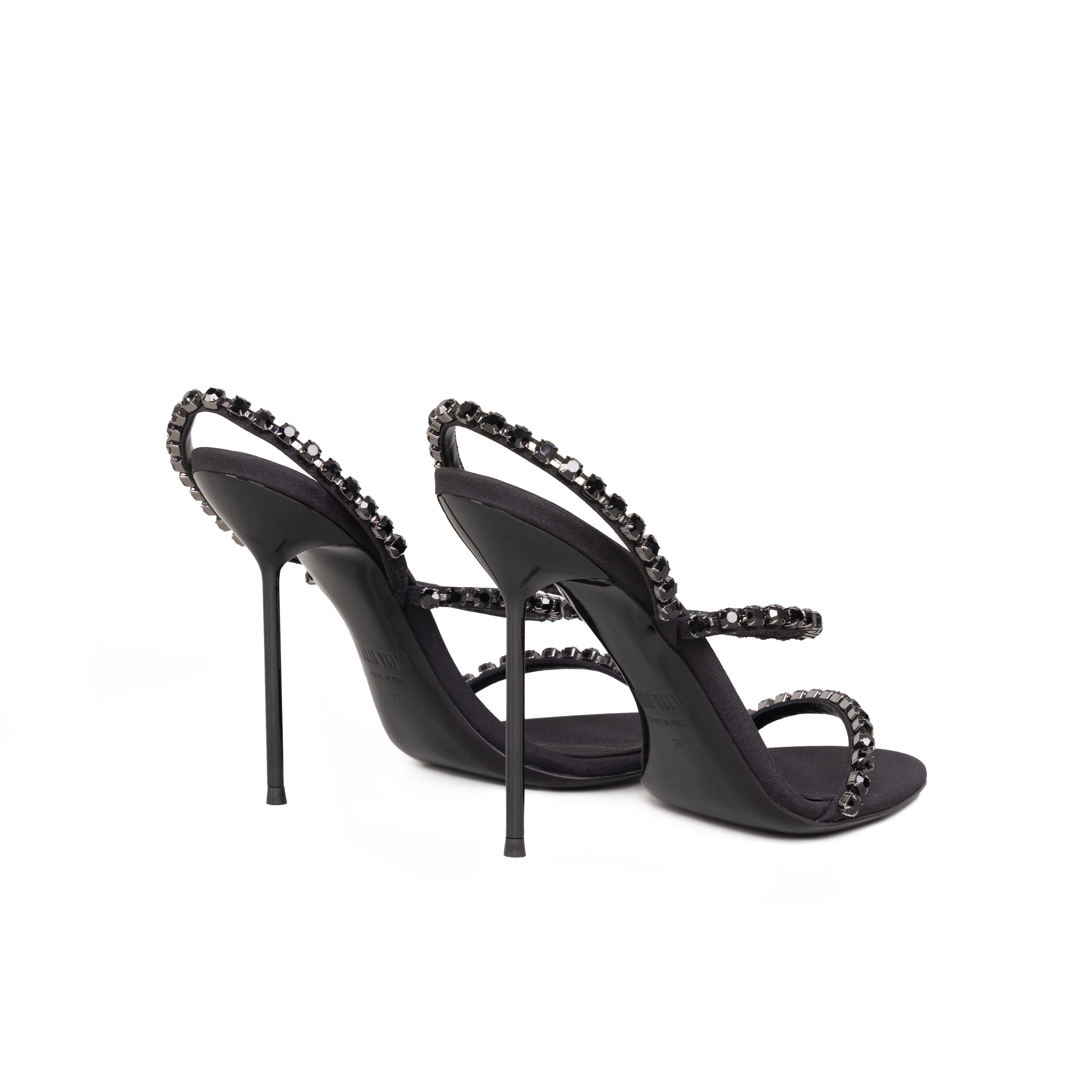 Sandalias Negras Paris Texas Lidia Slingback
