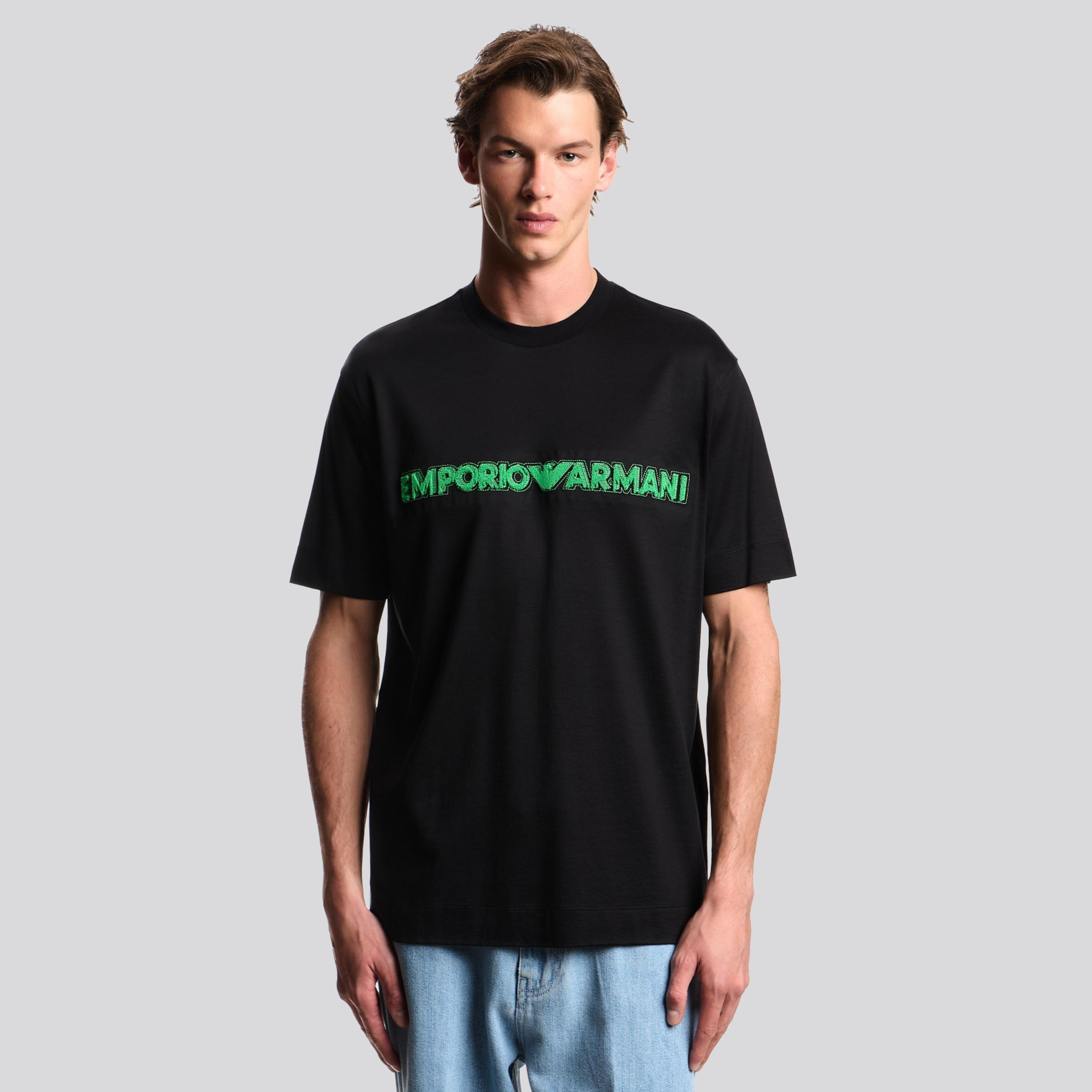 Camiseta Negra Emporio Armani Logo