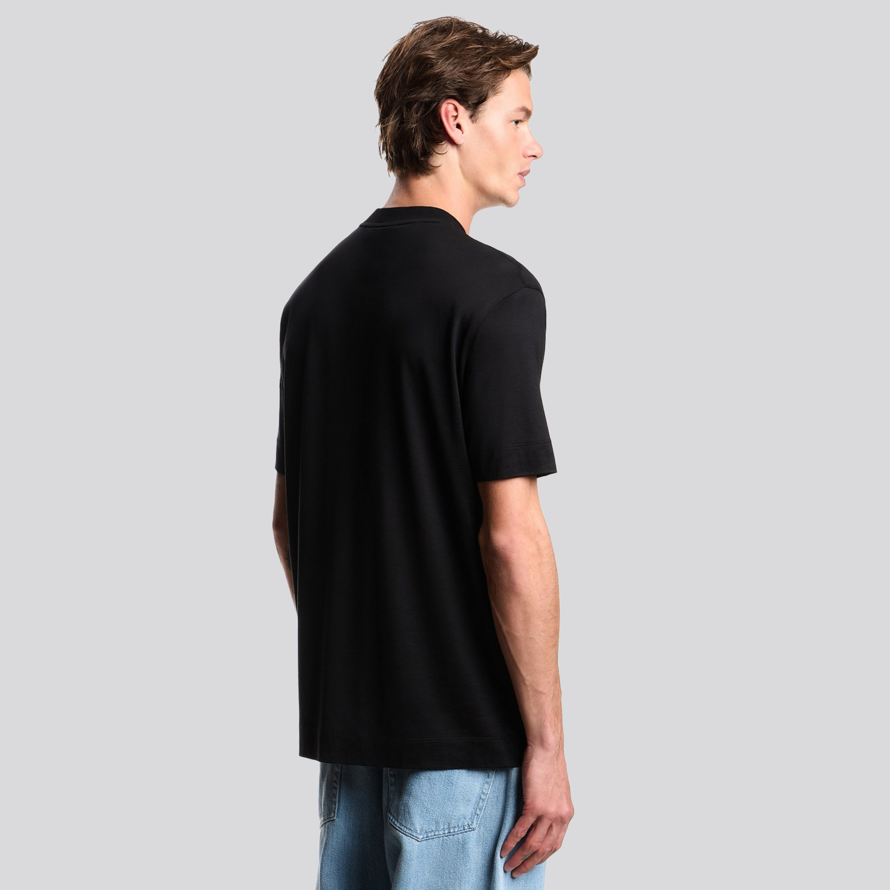 Camiseta Negra Emporio Armani Logo