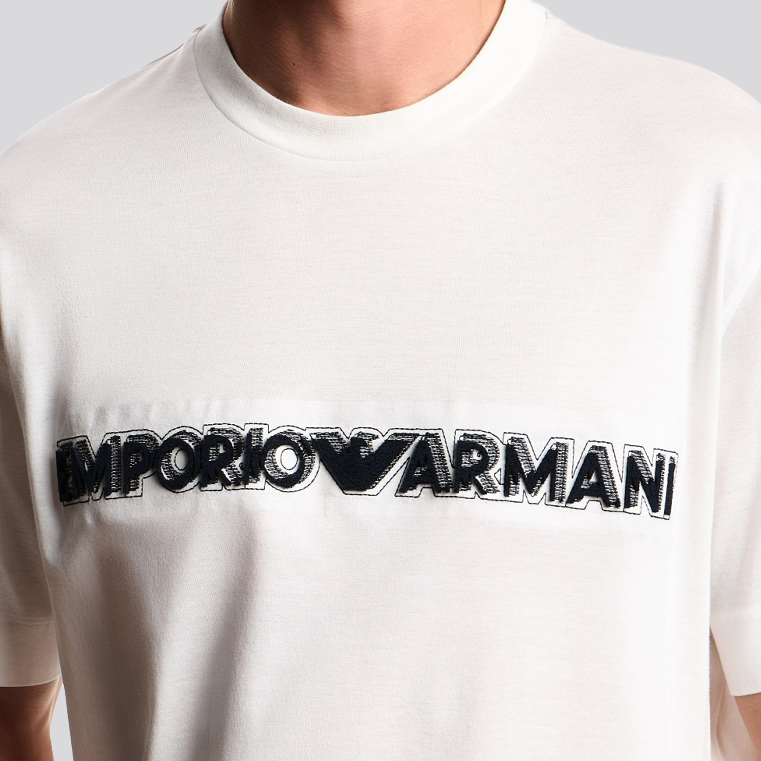 Camiseta Blanca Armani Emporio Logo