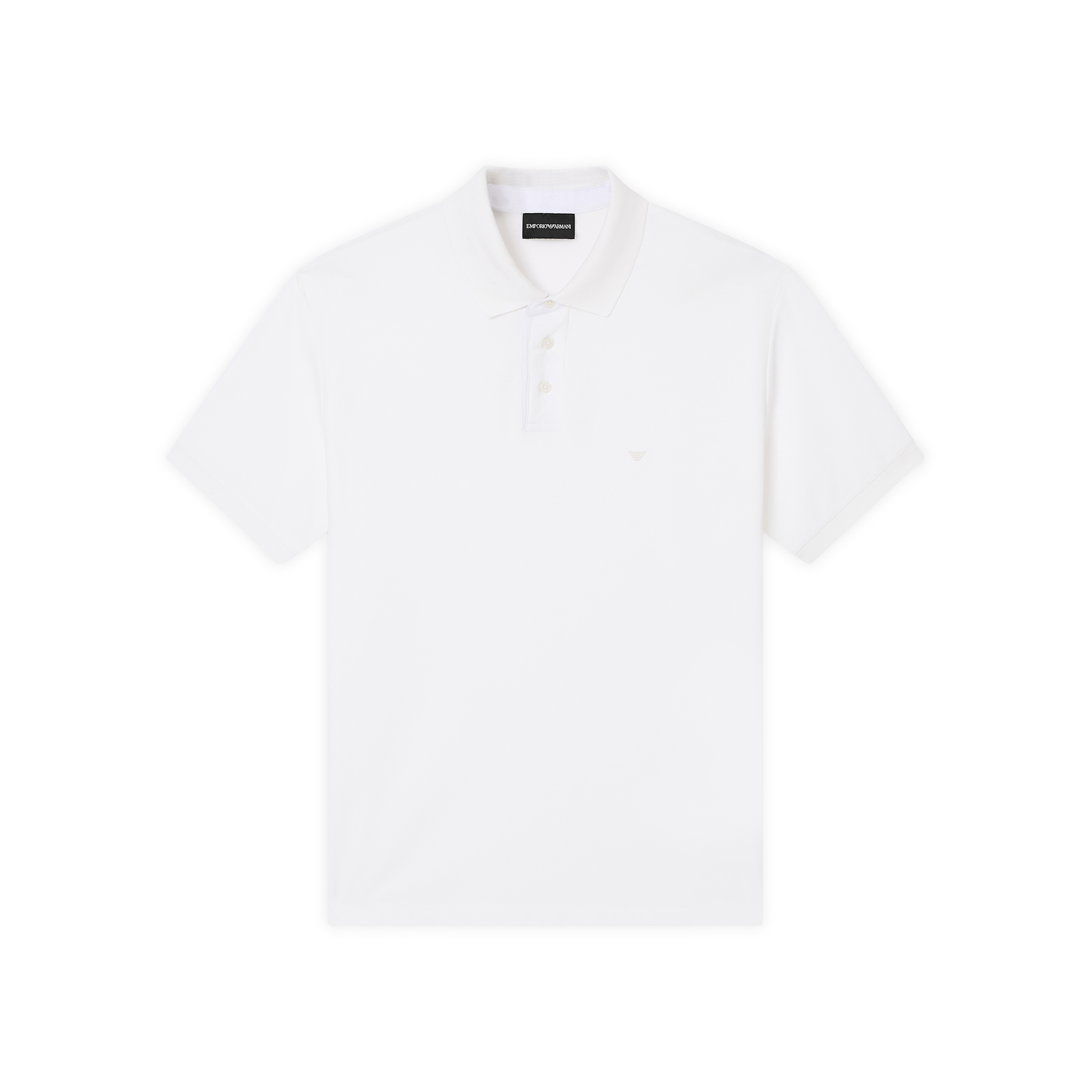Camiseta Tipo Polo Blanco Armani Eagle