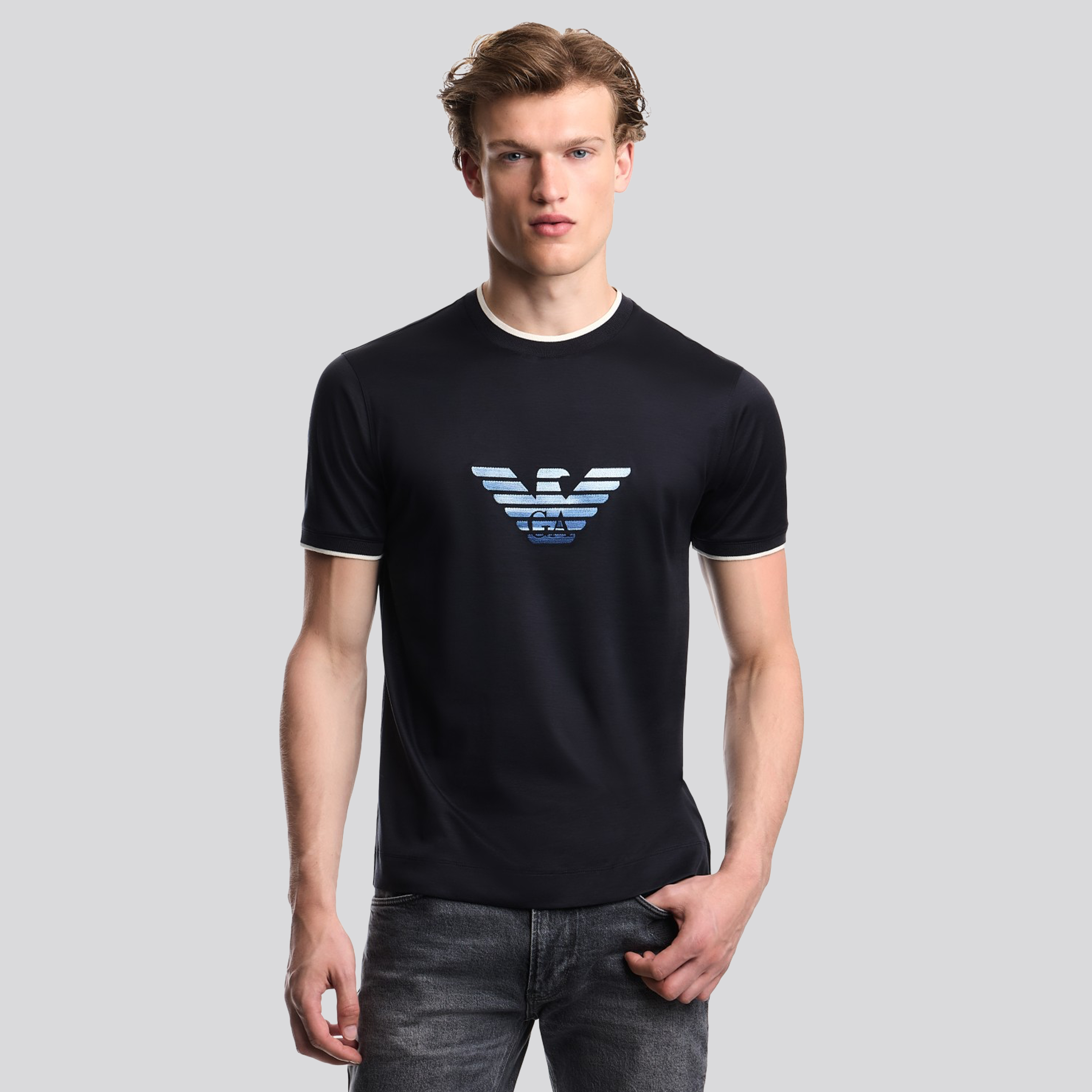 Camiseta Azul Emporio Armani Eagle